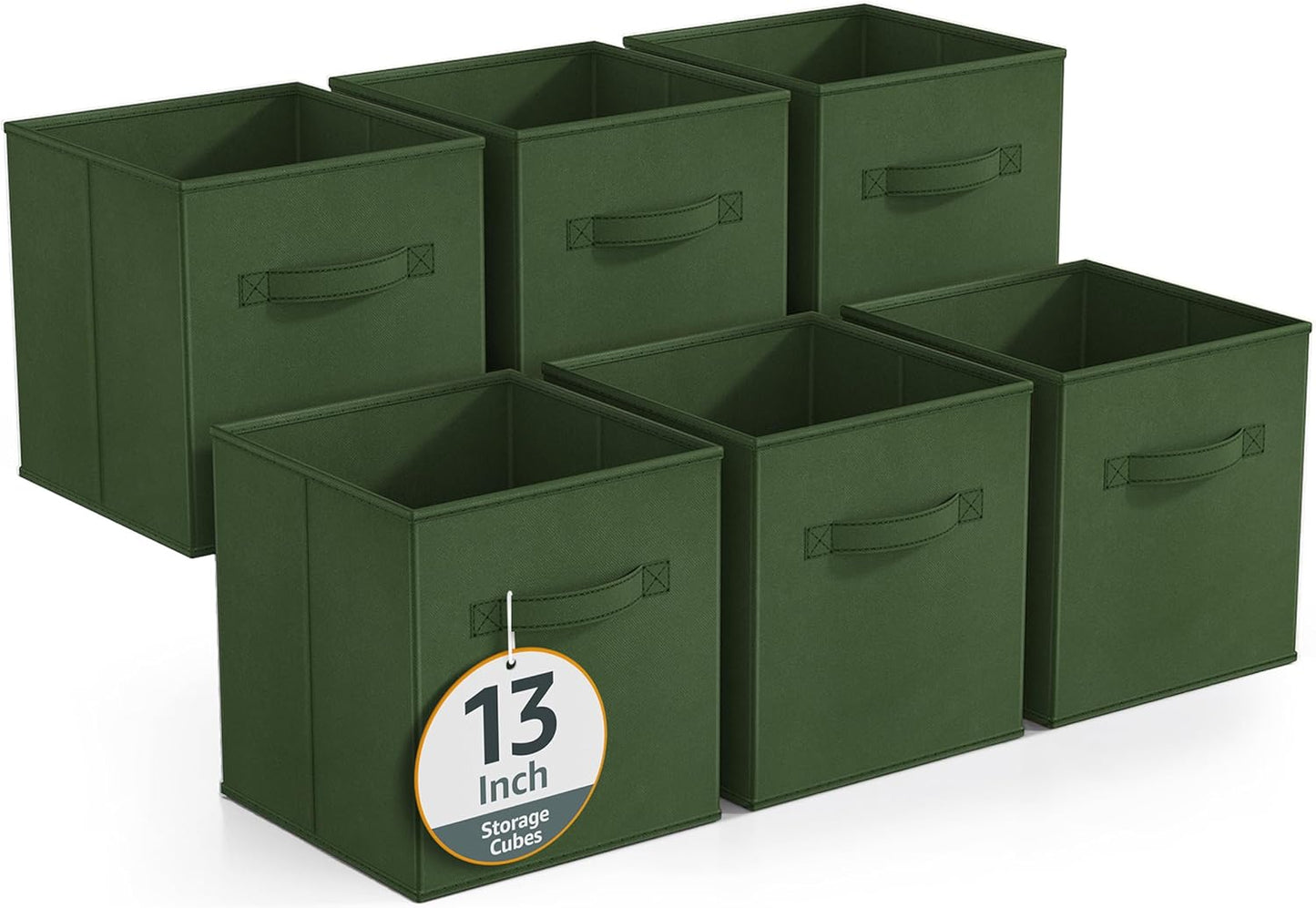 Sorbus 13 Inch Storage Bins - Versatile Fabric Storage Cubes