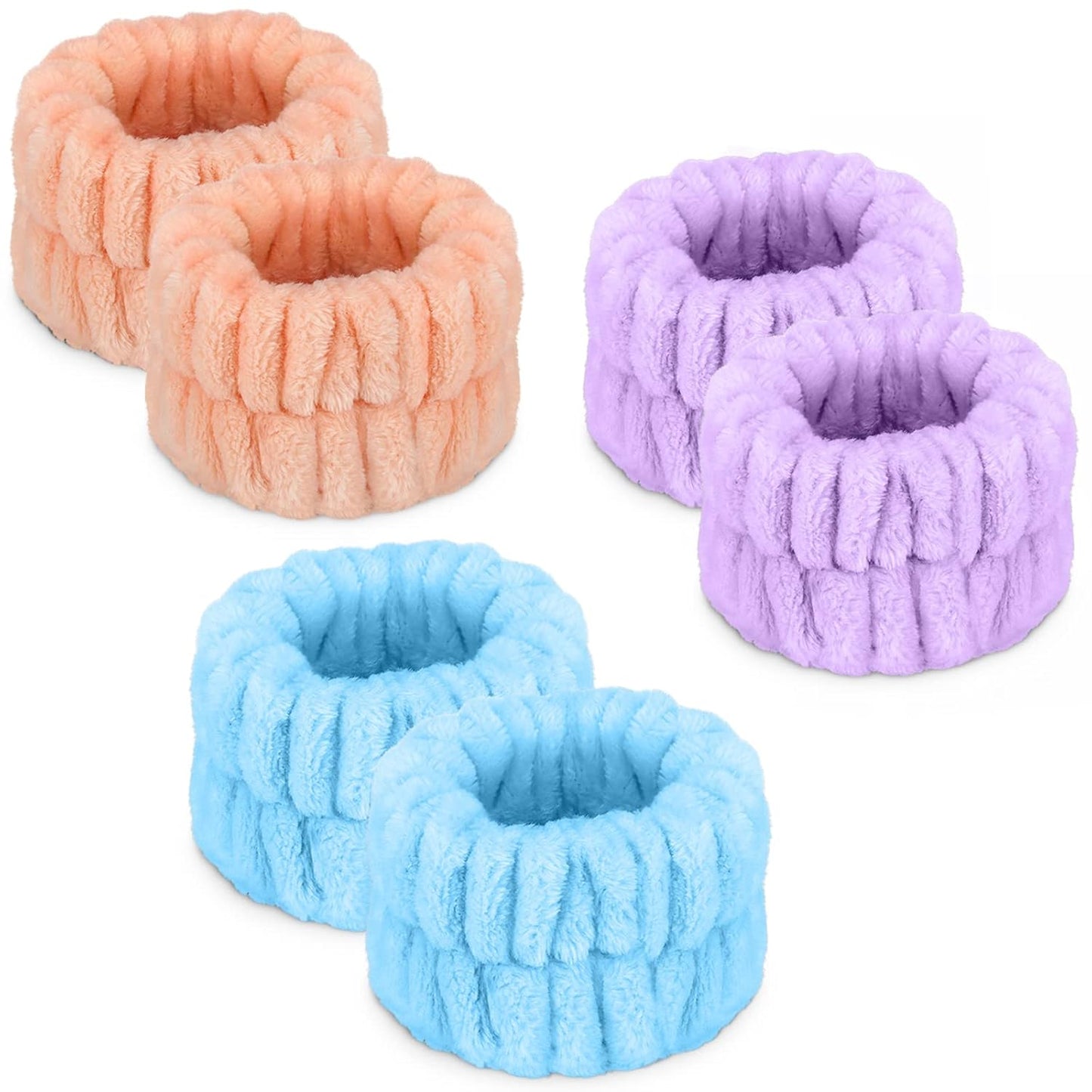Absorbent Microfiber Wrist Bands - Stop Water Spills! 6PCS