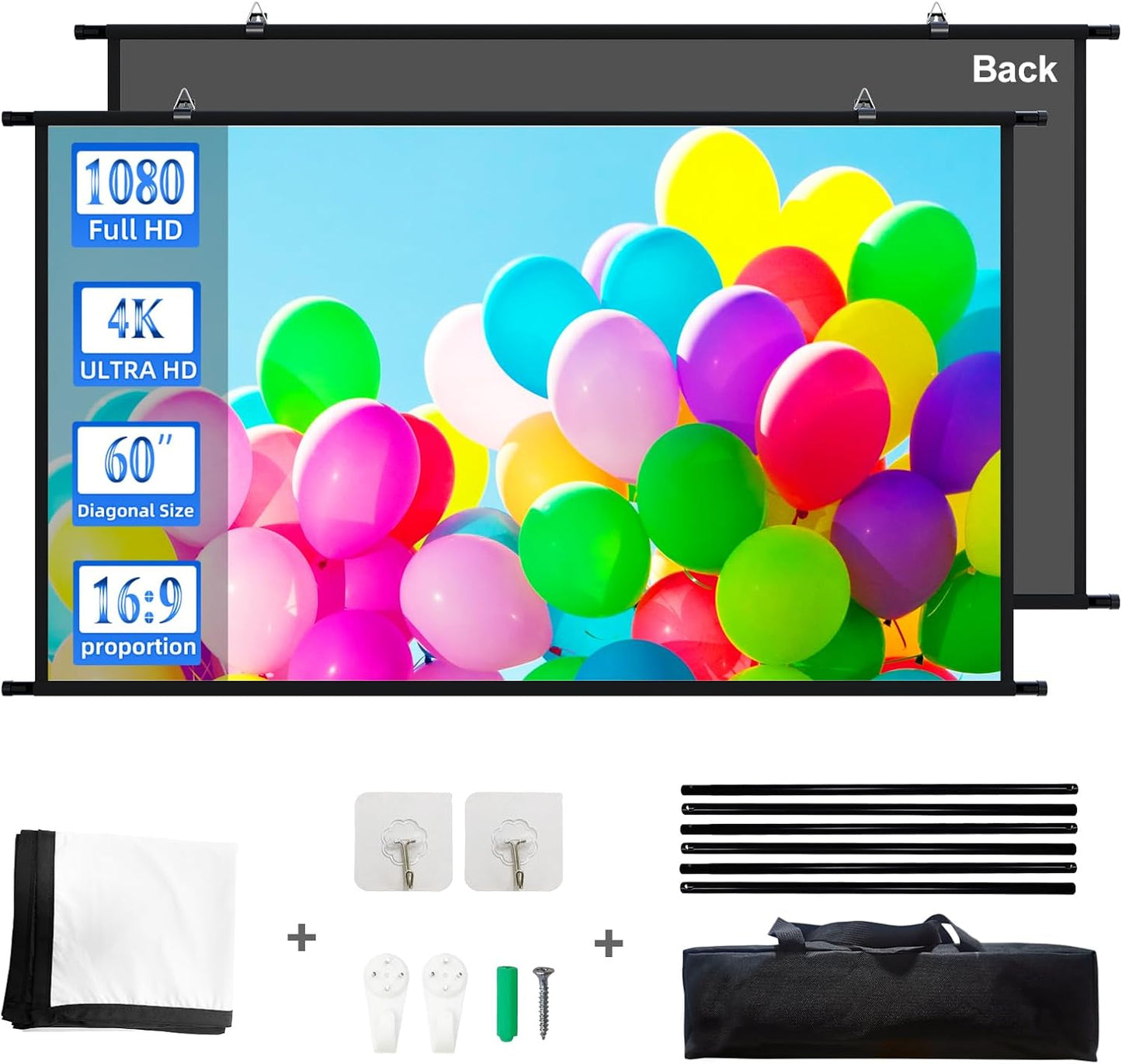 60 Full HD Projector Screen: Vibrant Viewing Experience