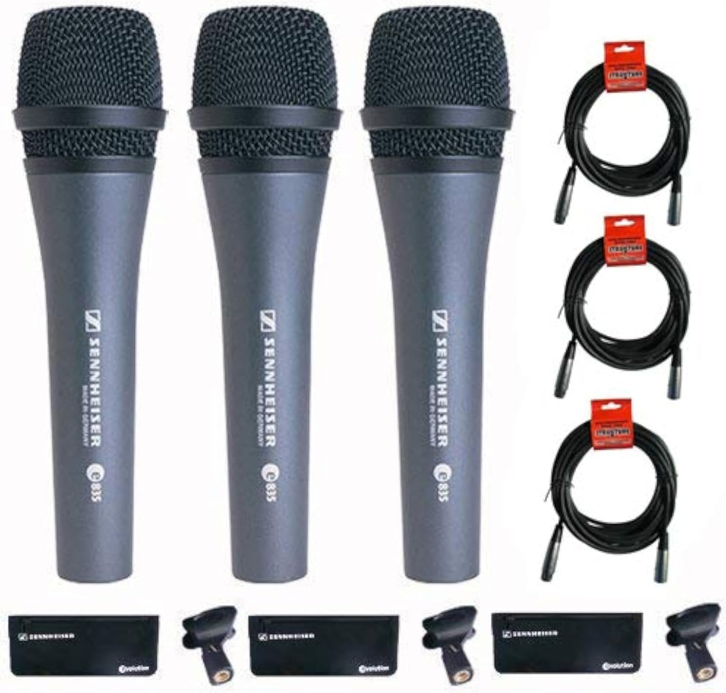 Sennheiser e 835 Handheld Dynamic Vocal Microphone Bundle