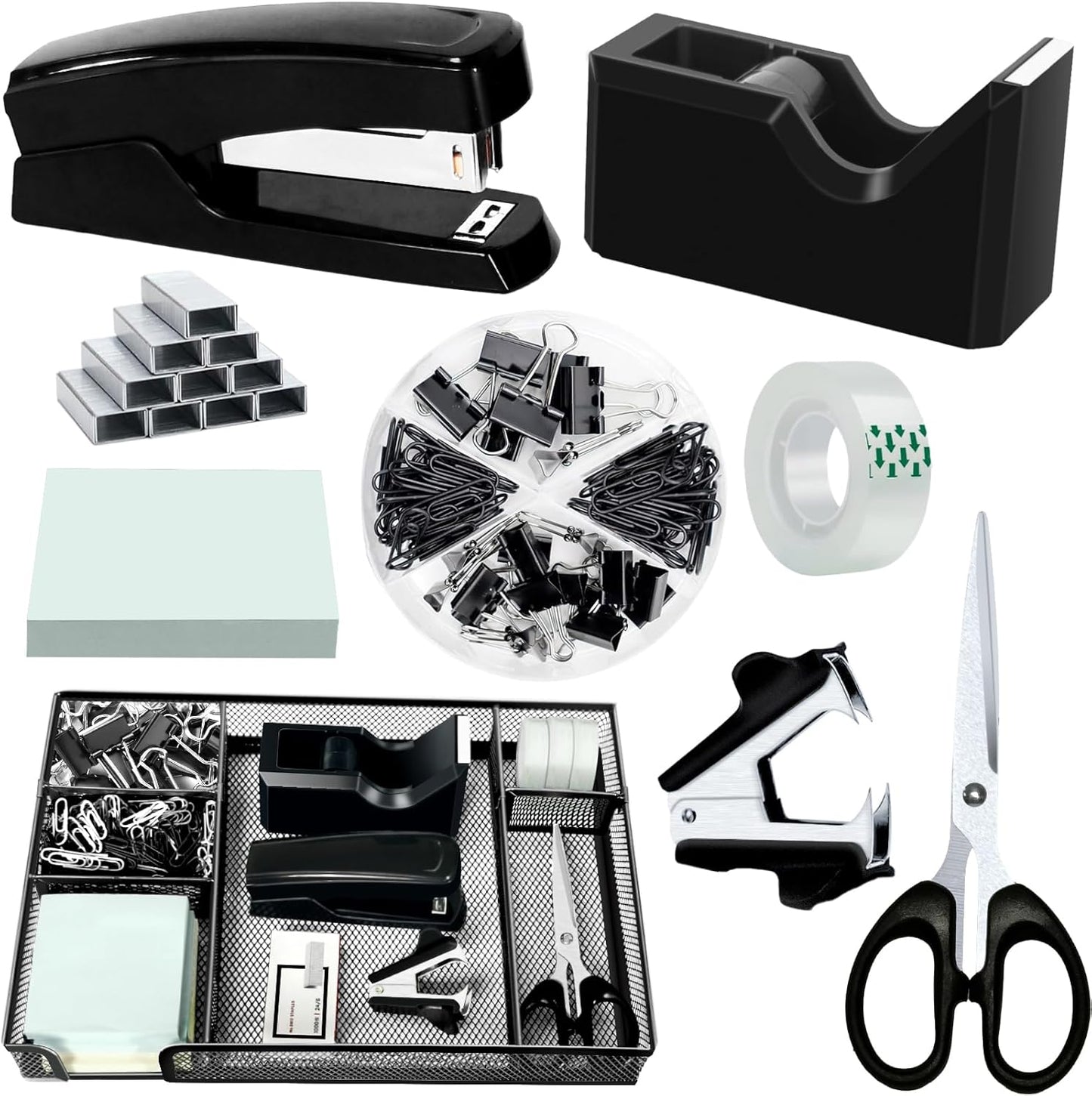 Daphilly Black Desk Organizer Set