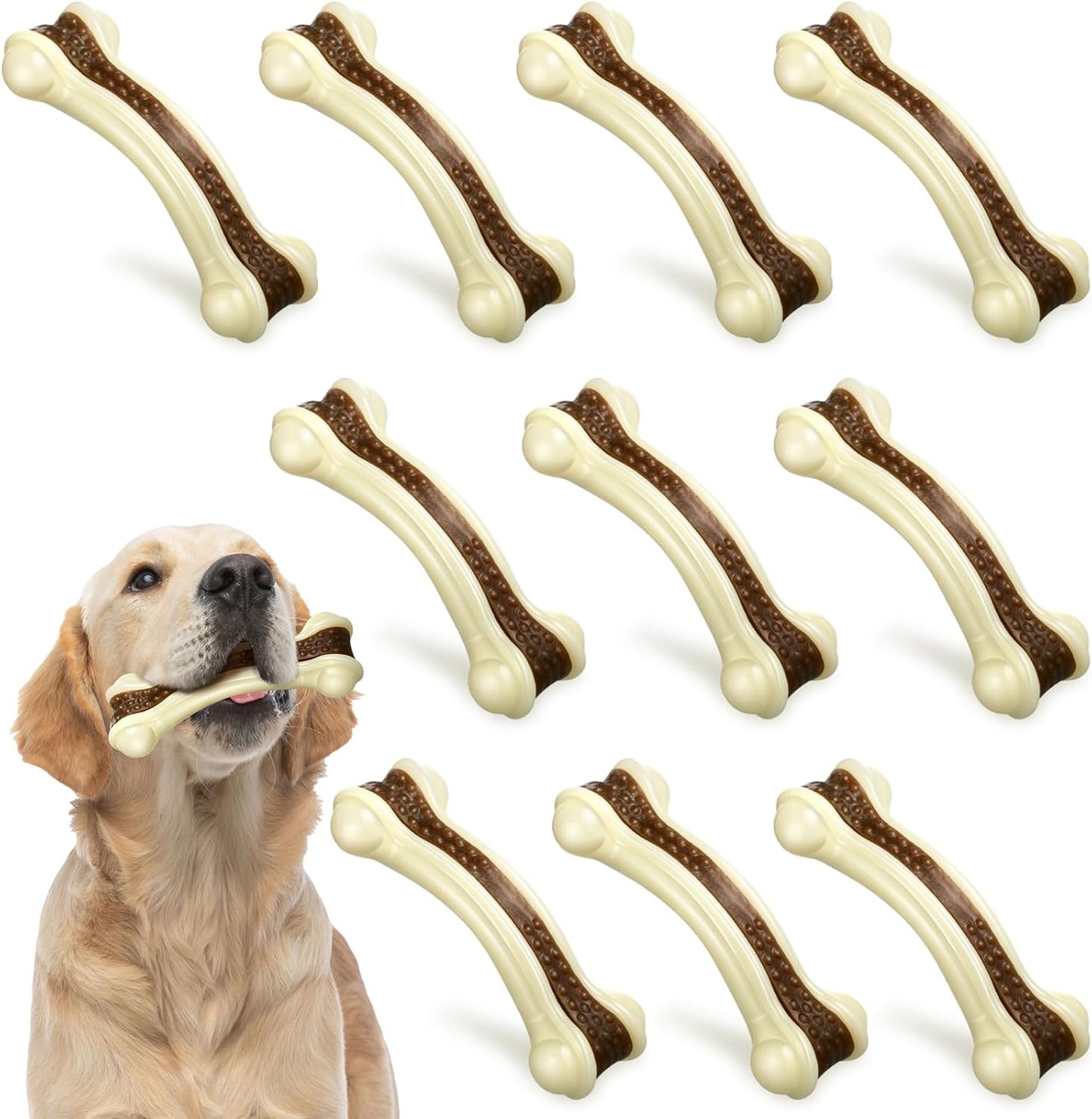 Sosation Dog Chew Toys for Aggressive Chewers - 10 Pcs Set