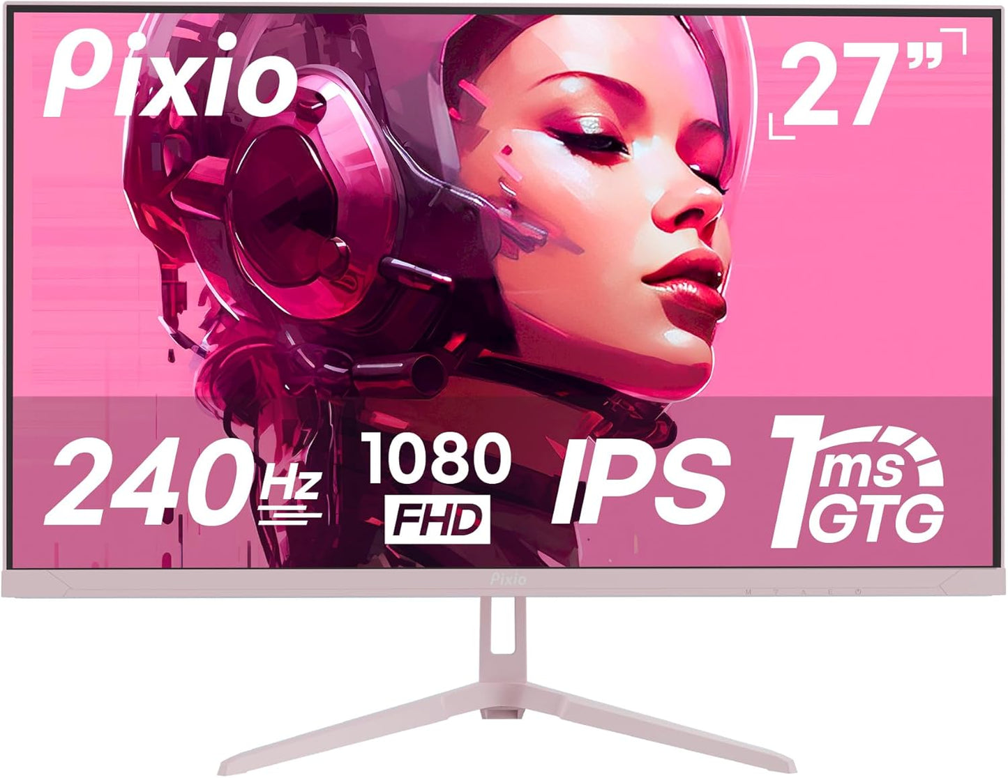 Pixio PX279 Wave Pink 27 inch Gaming Monitor with 240Hz Refresh Rate