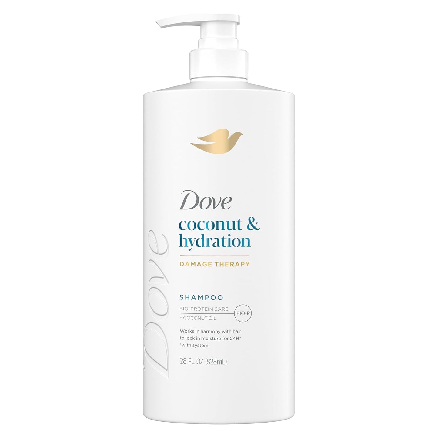 Dove Coconut Hydration Shampoo 28oz - Nourishes Dry Hair with Bio-Protein & Coconut Oil