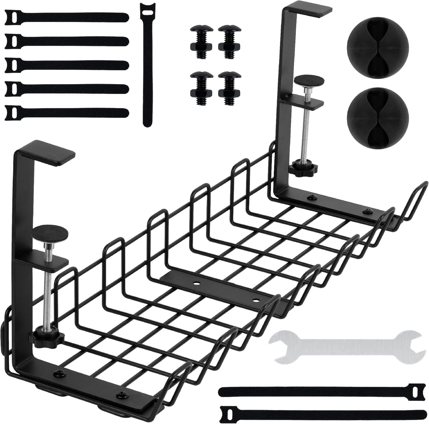 Adjustable Metal Cable Tray - Tidy Wires with Ease!