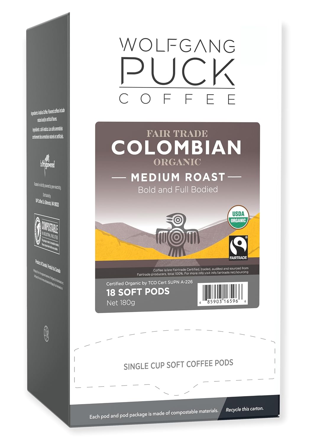 Wolfgang Puck Colombian Organic Fair Trade Coffee Pods Review