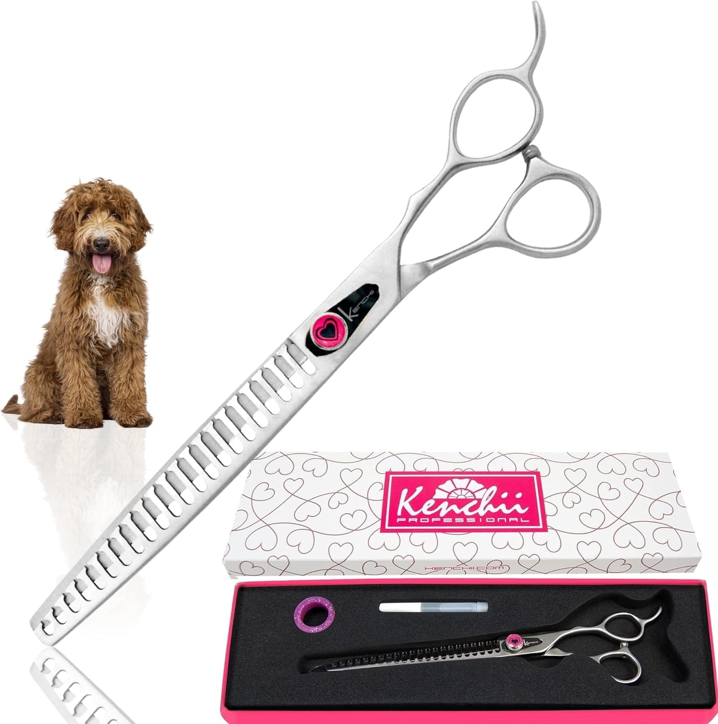 Kenchii Love Dog Grooming Scissors for Professional Grooming