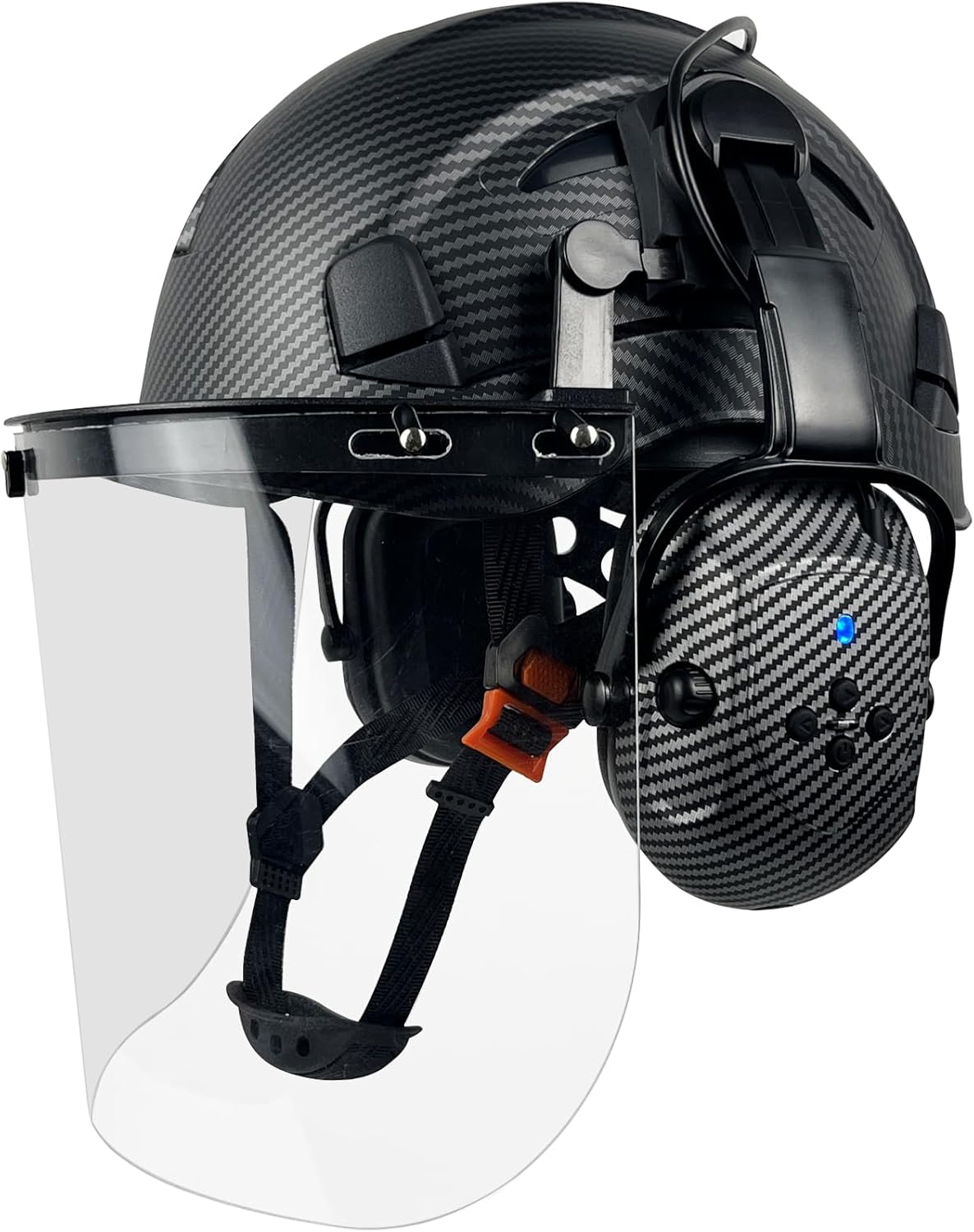 Carbon Fiber Safety Helmet with Bluetooth
