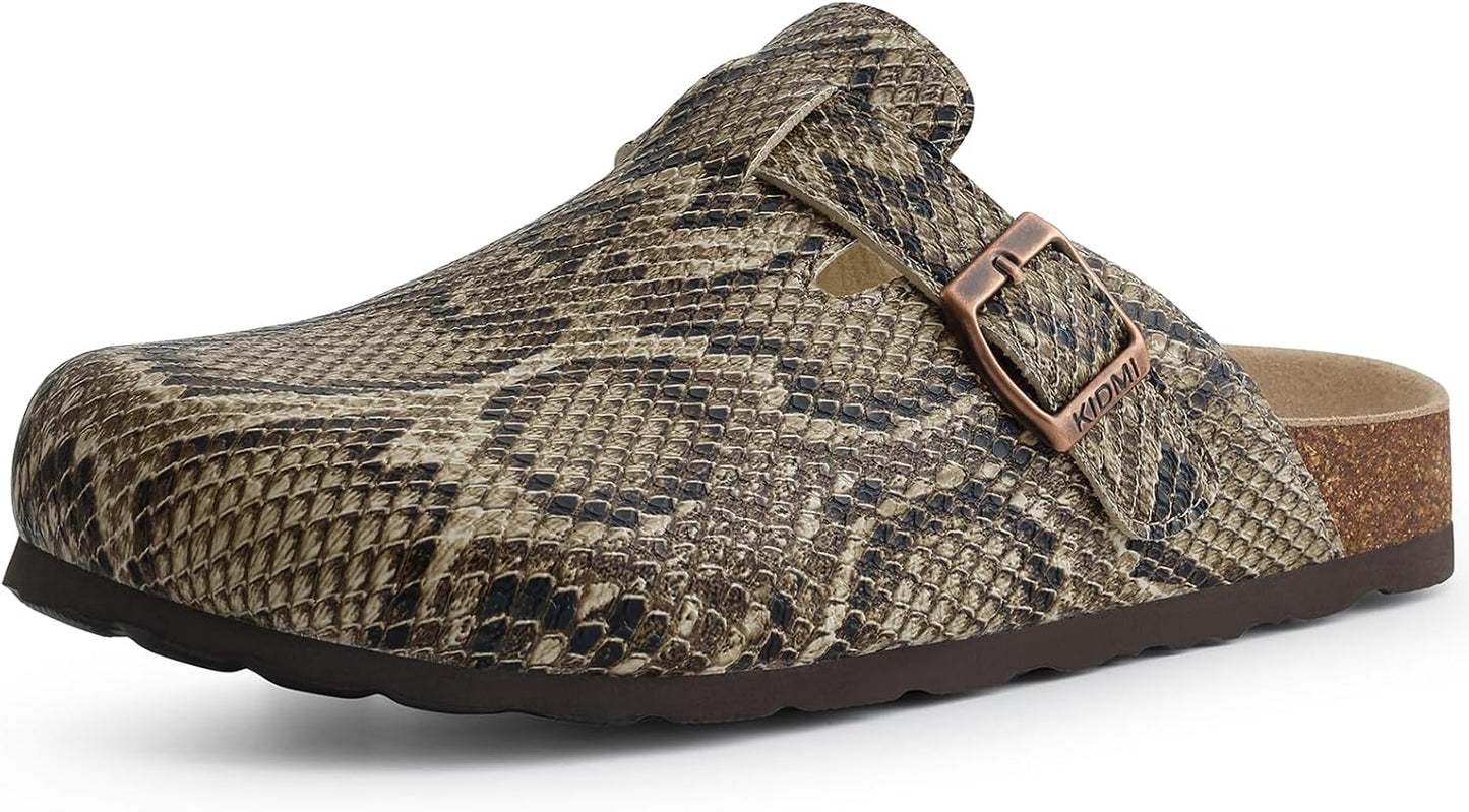 KIDMI Unisex Vegan Suede Clogs with Arch Support for Comfort