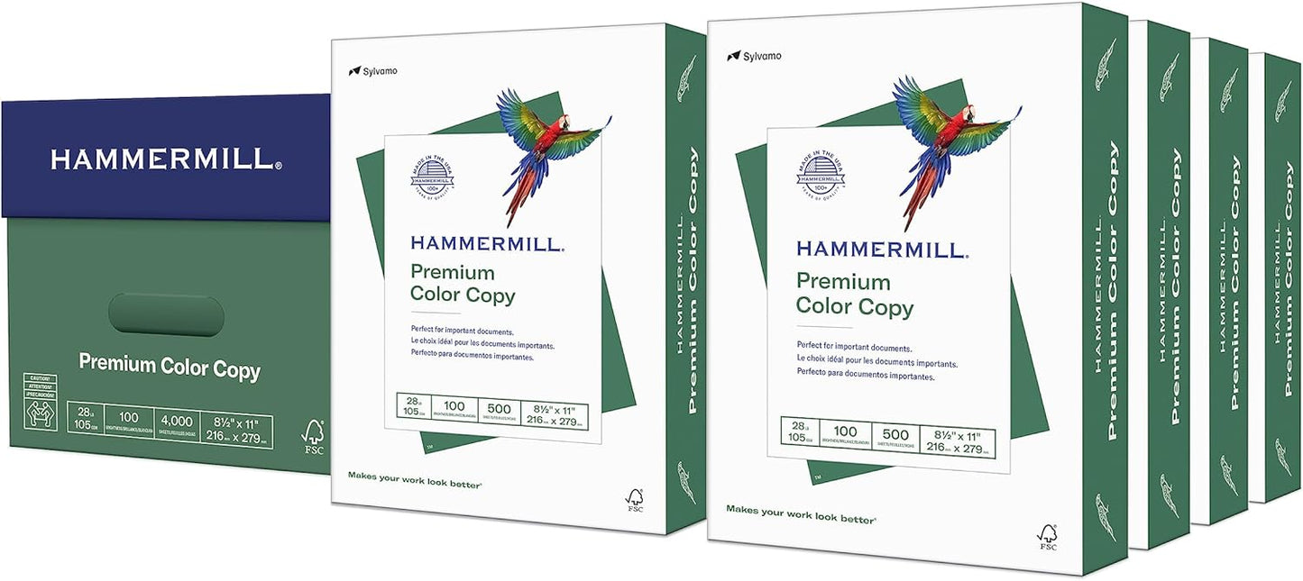 Hammermill Premium Color Copy Paper - 28 lb, 100 Bright