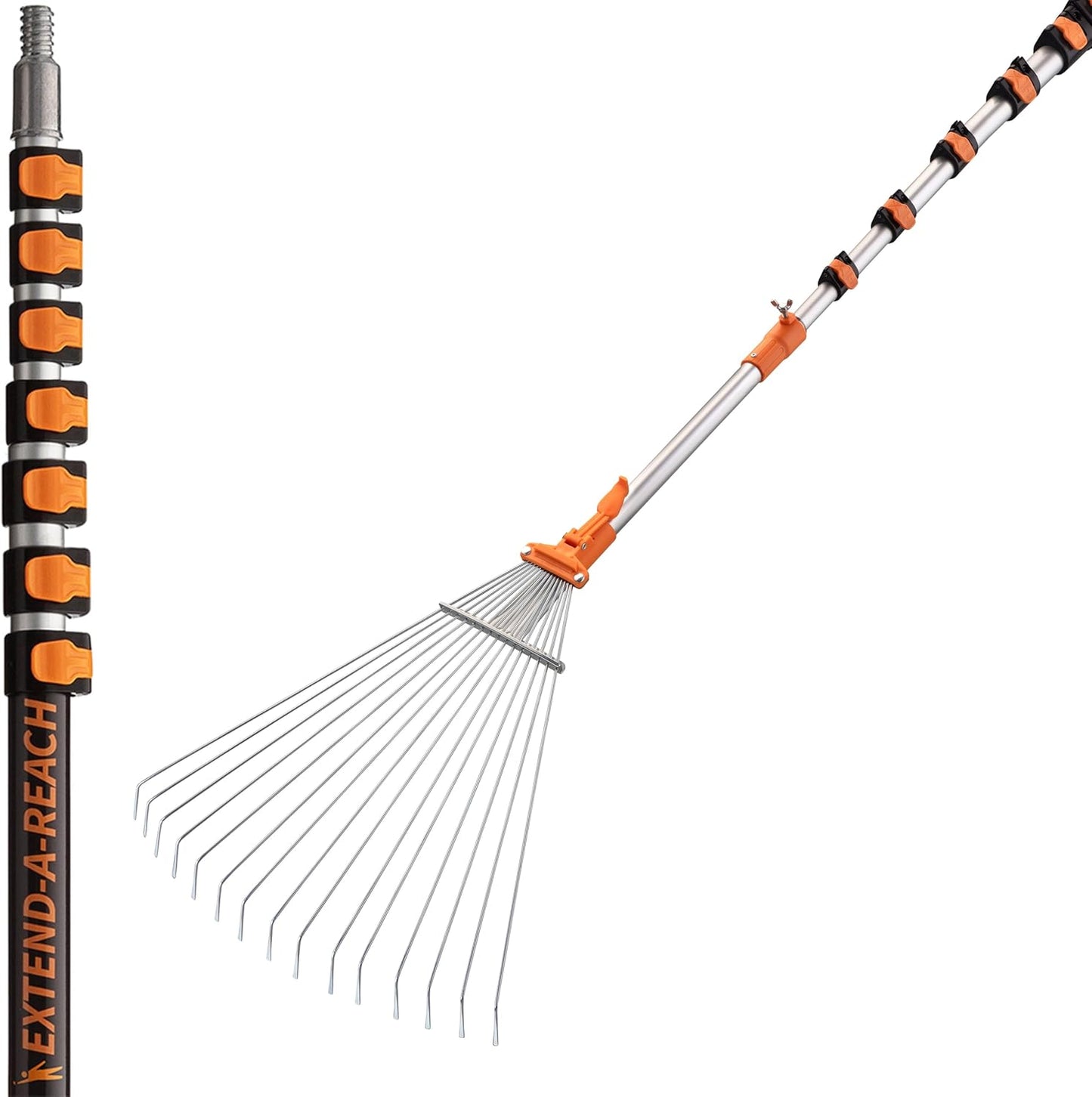 Telescoping Roof Rake with 36 ft Reach for Safe Cleaning