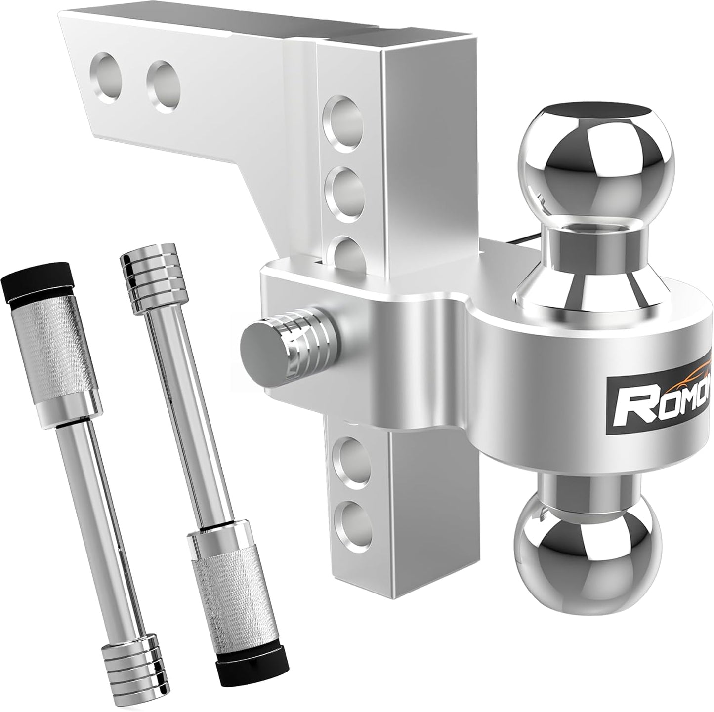 Romon Adjustable Trailer Hitch Mount with 2in and 2-5/16in Ball