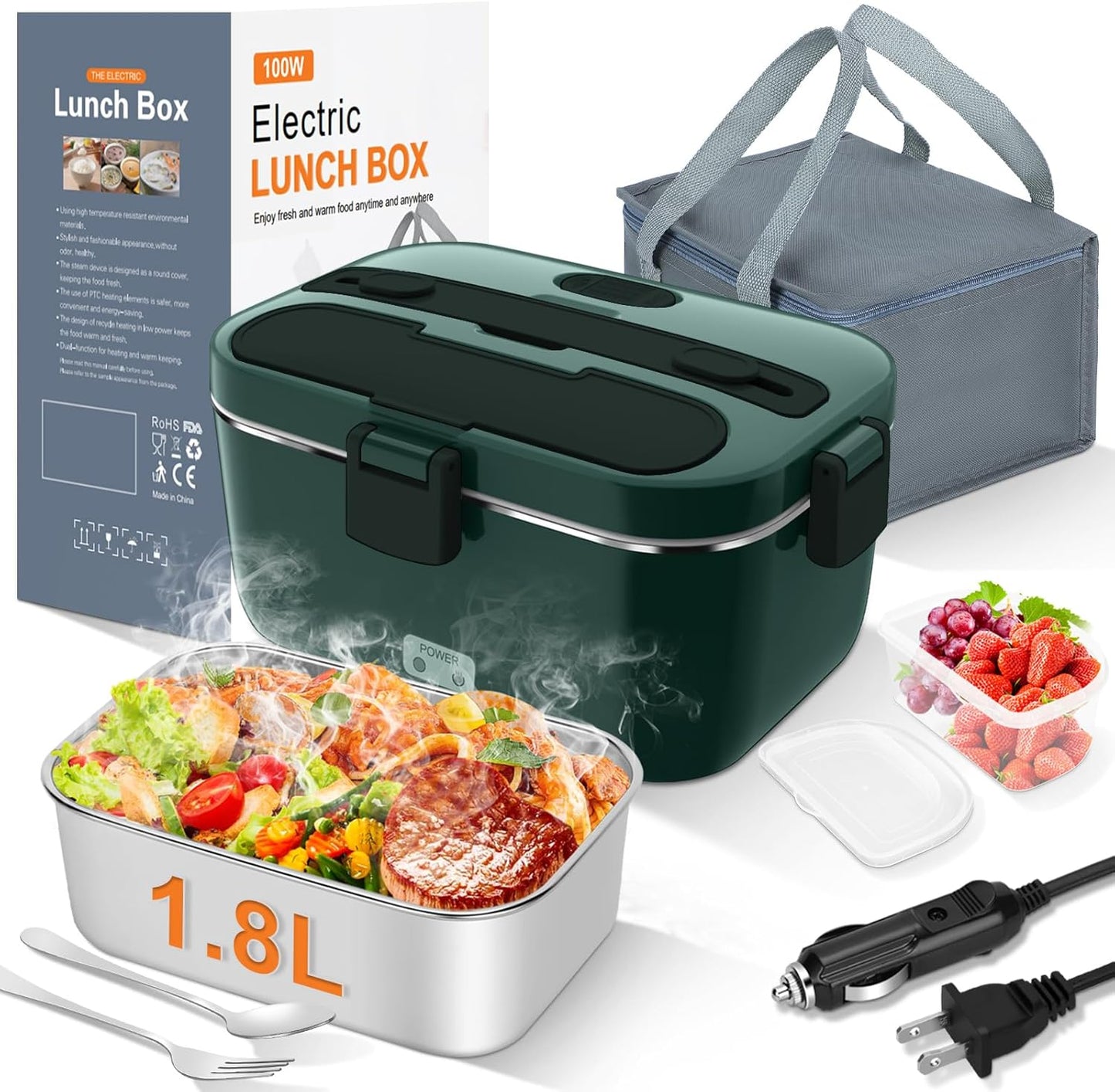 DUPASU Electric Lunch Box: Fast Heat Anywhere