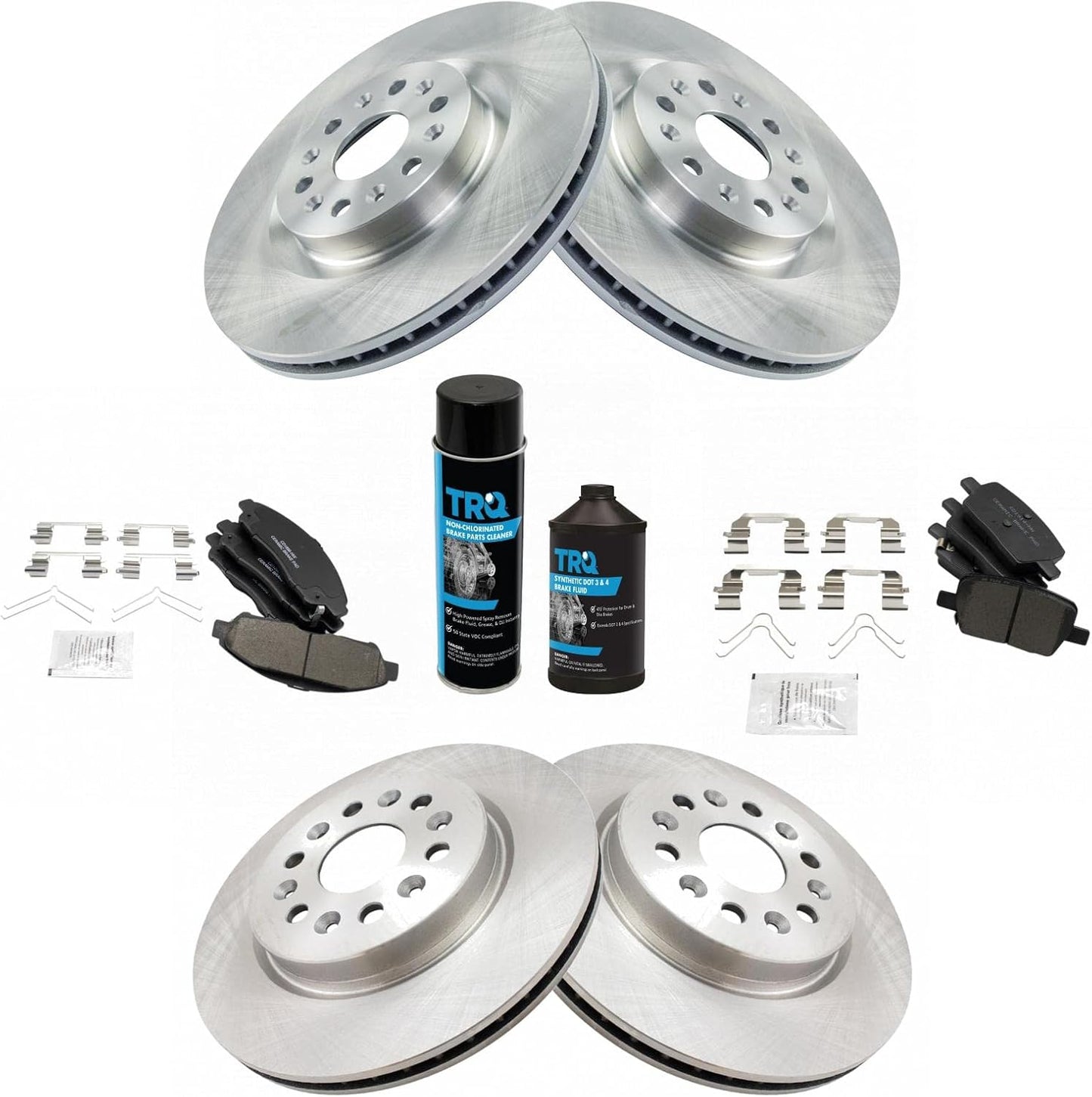 TRQ Brake Pad & Rotor Kit for 2018-2020 Buick Enclave & Cadillac