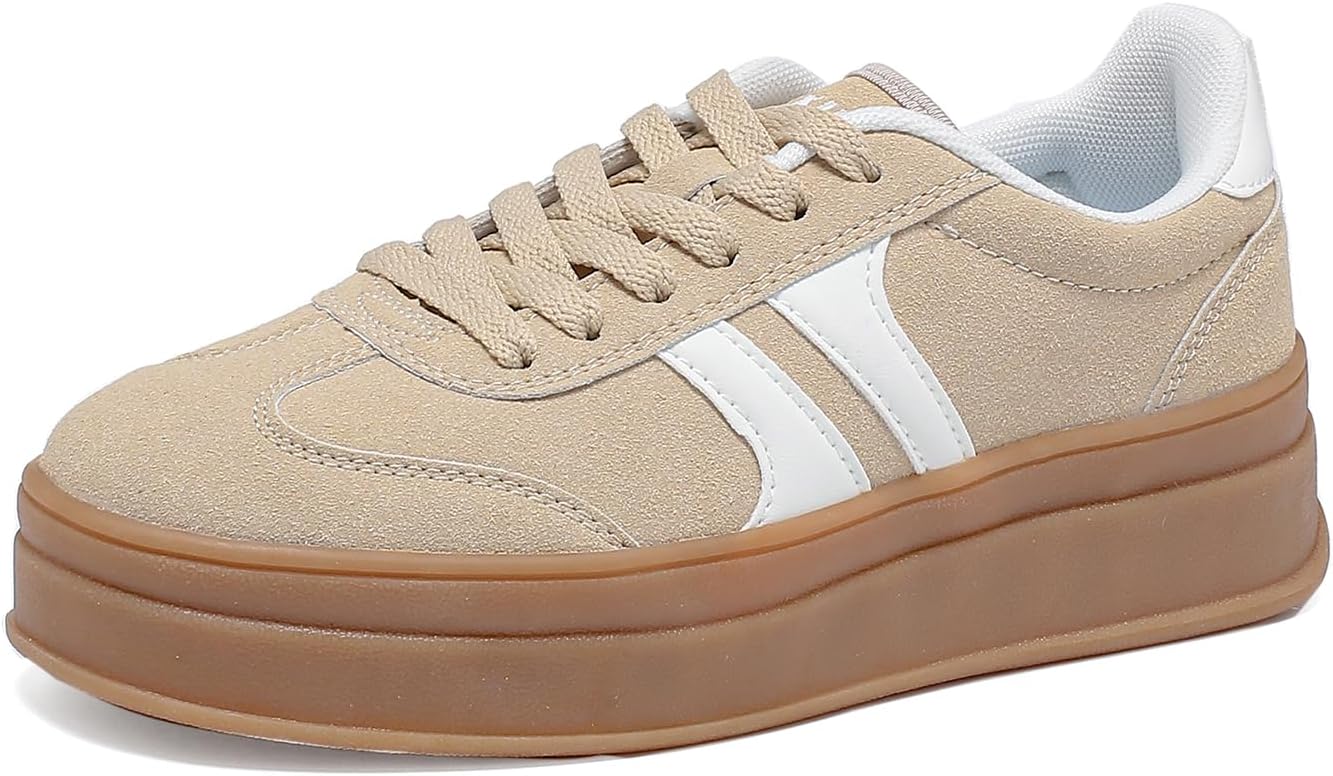 Women's Gum Sole Fashion Sneakers for Comfort and Style