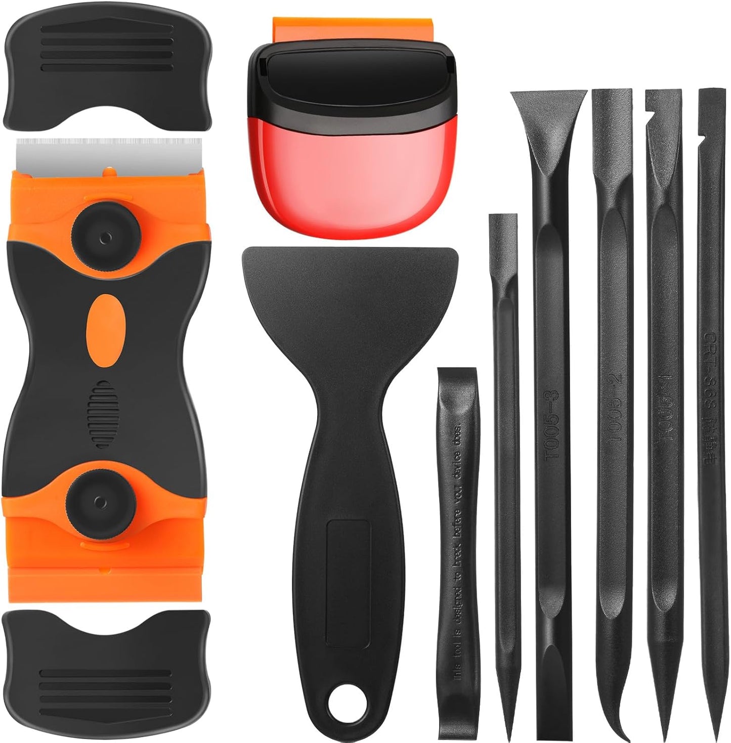 Non-Scratch Plastic Scraper Set | Label & Paint Removal Tool