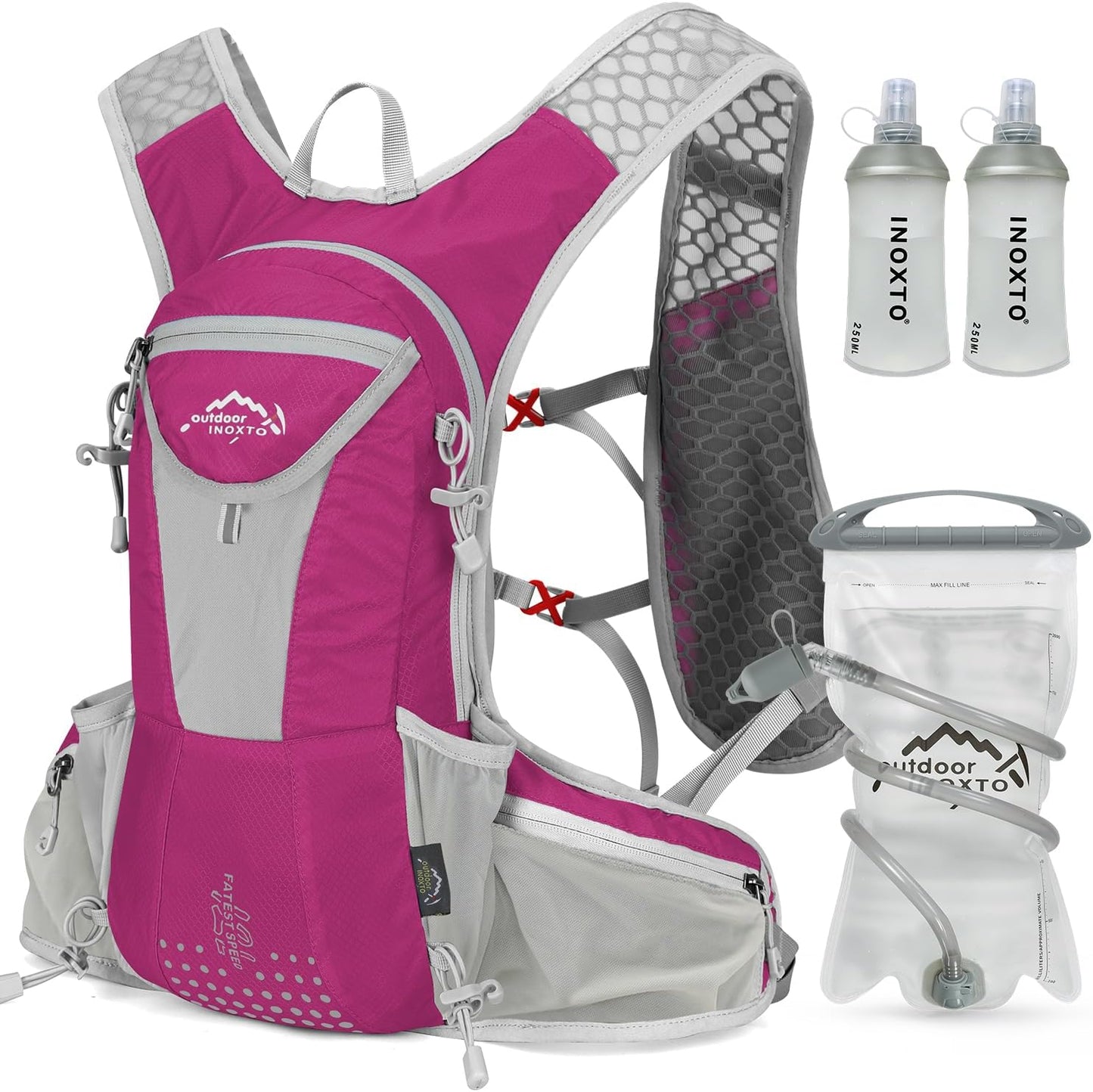 Lightweight Hydration Pack Backpack with 2L Bladder for Adventures