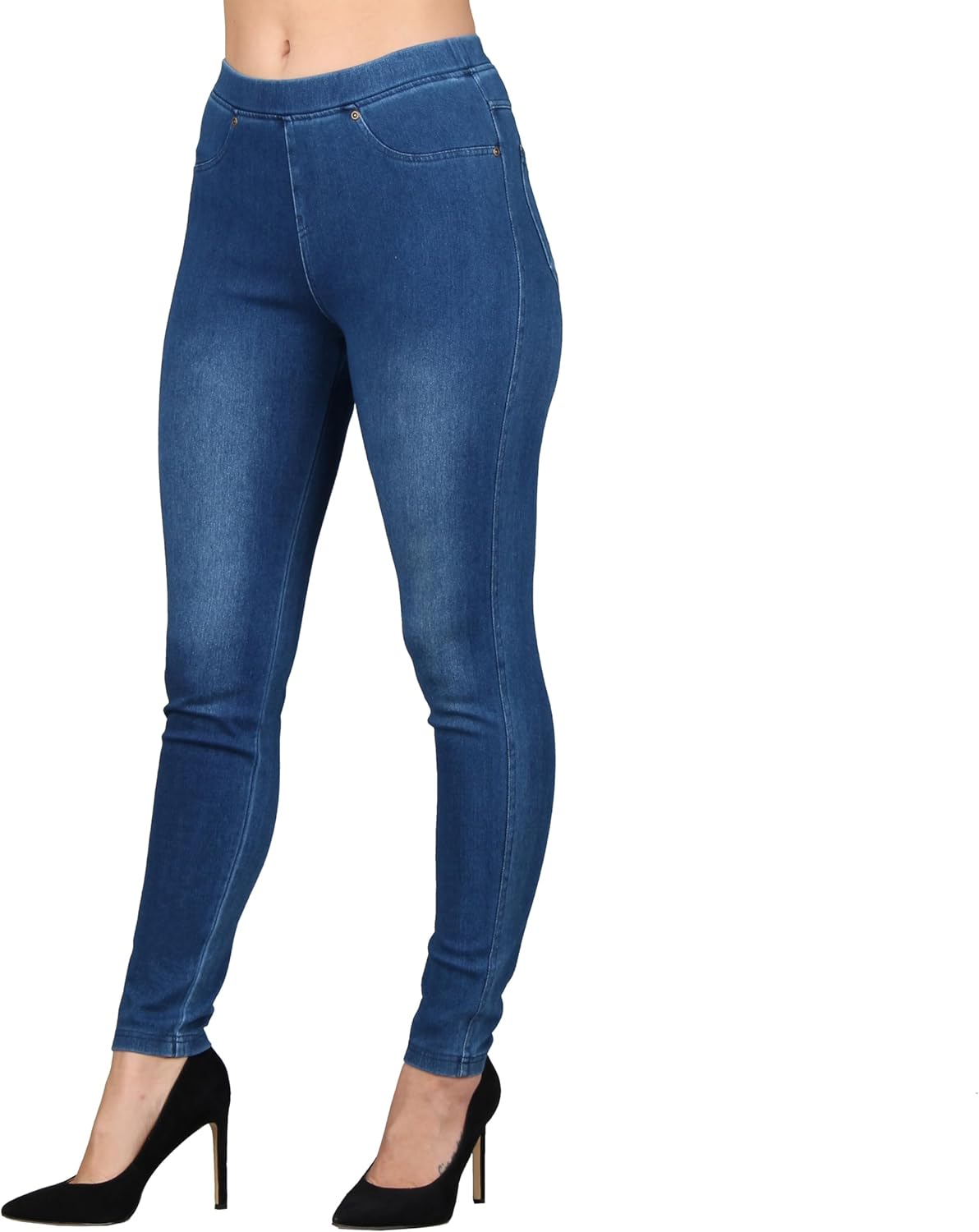 Lildy Women's Denim Jeggings with Premium 4-Way Stretch Fabric