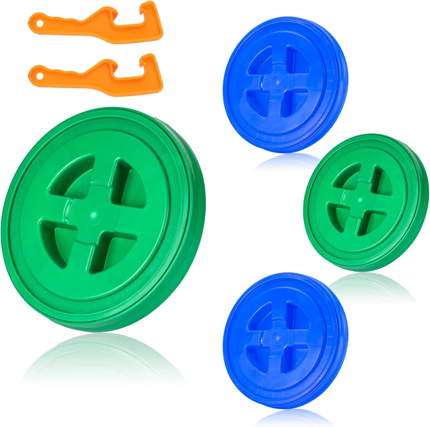 5 Gallon Bucket Lid Set with Opener for Leak-Proof Storage