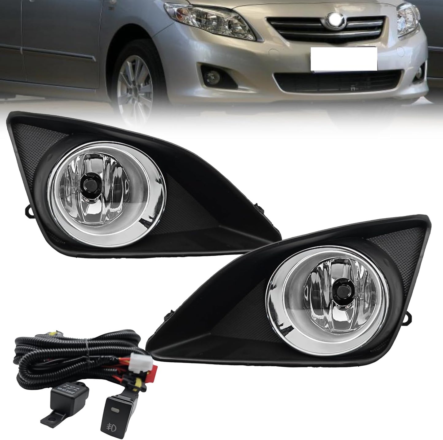 Fog Lights for 2008 2009 2010 Corolla Altis with H11 Bulbs