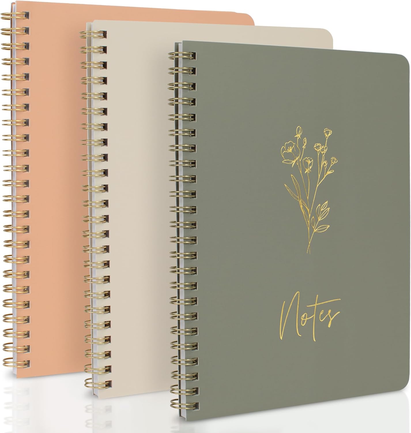 ZICOTO 3-Pack Spiral Notebooks - Stylish Organization Essential