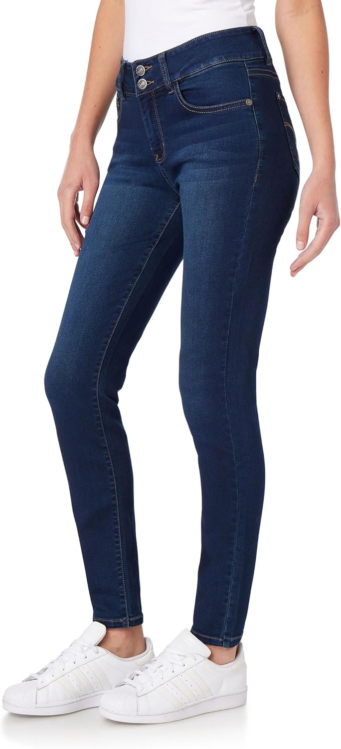 WallFlower Women's Ultra Skinny Mid-Rise Jeans for Every Body