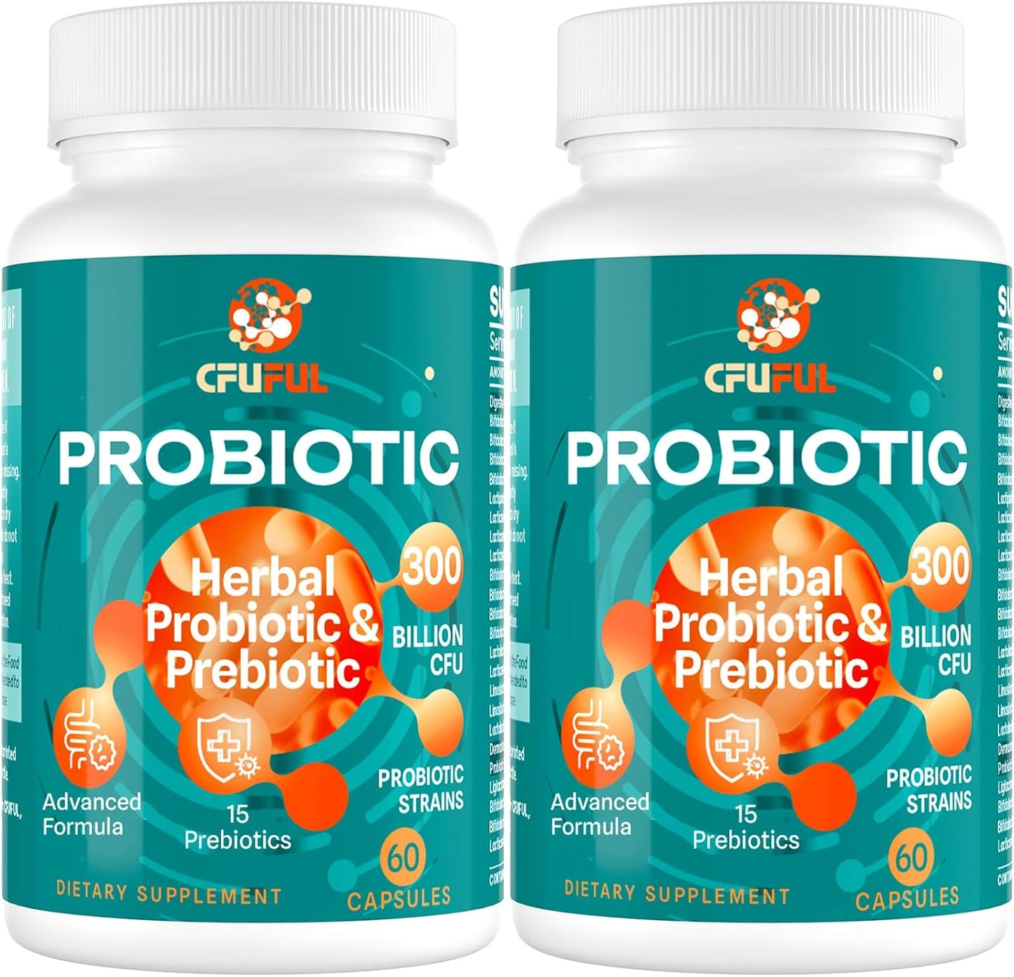 Probiotics for Women & Men - 300 Billion CFU for Gut Health