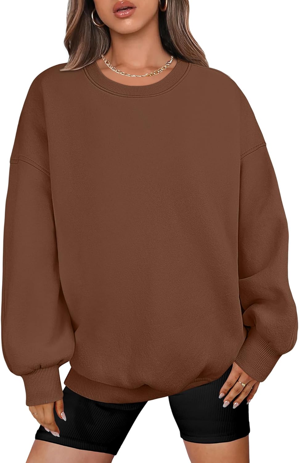ANRABESS Oversized Sweatshirt for Women - Comfy Fall Style