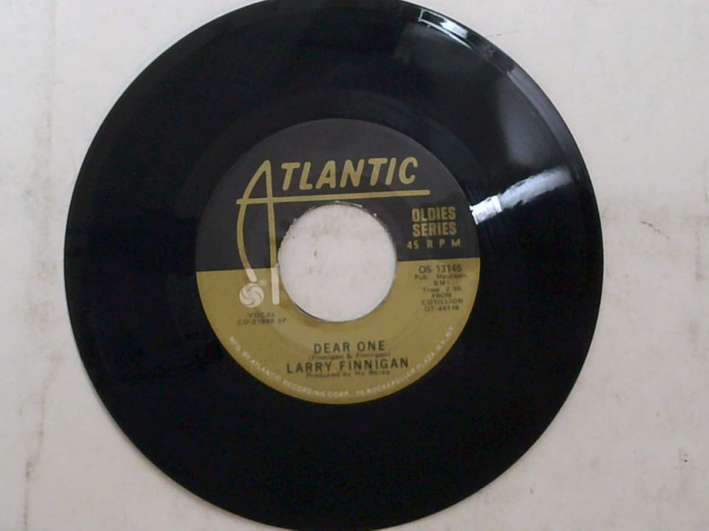 Vinyl Larry Finngan 45rpm: Atlantic Blues