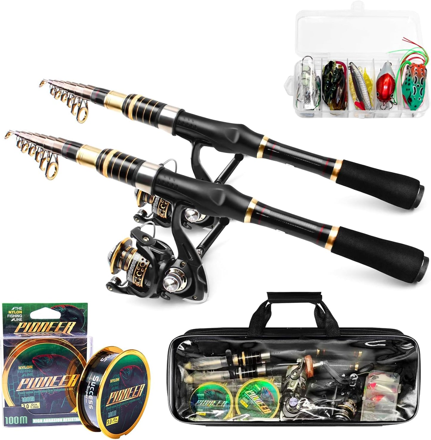 Luyianxi Carbon Fiber Fishing Combo - Ultimate Portability!
