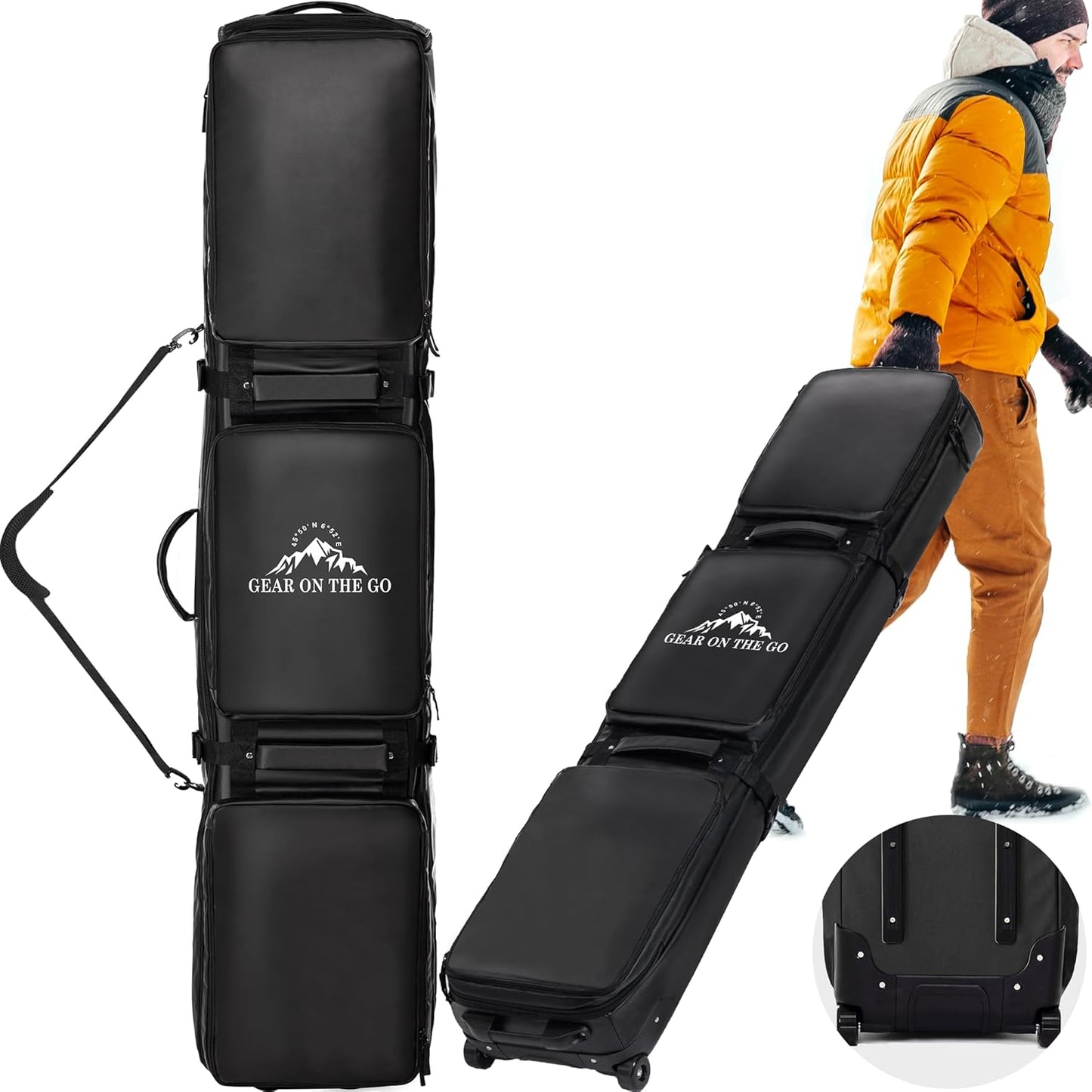 Waterproof Wheeled Ski Bag - Travel with Ease!
