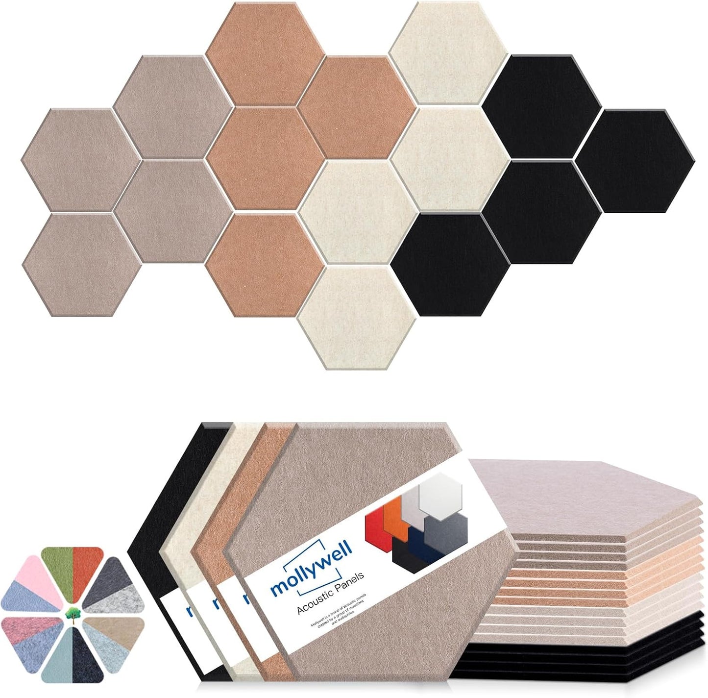 Hexagon Acoustic Panels for Superior Sound Absorption and Clarity