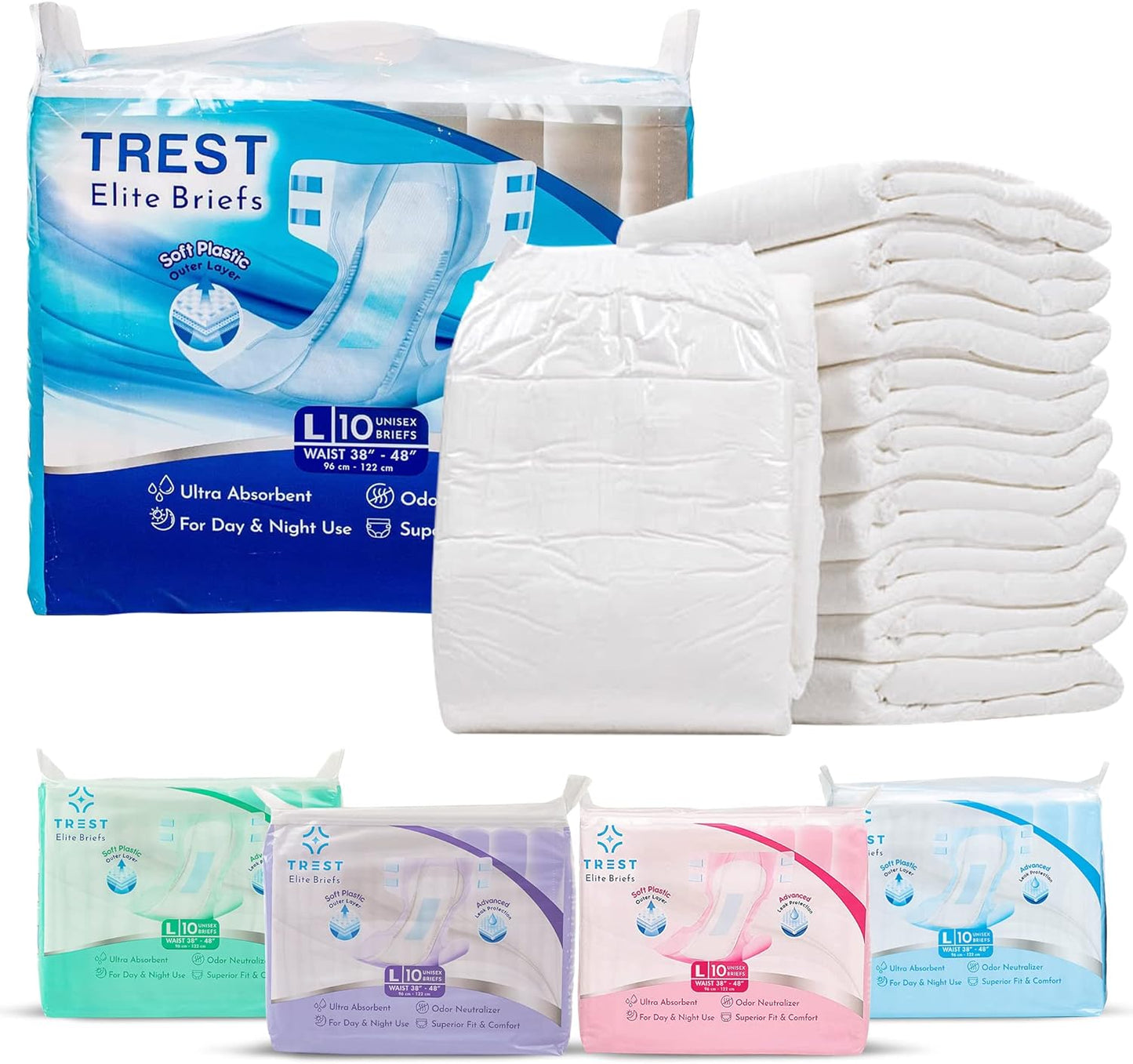 TREST Elite Overnight Diapers - Superior Absorbency & Comfort
