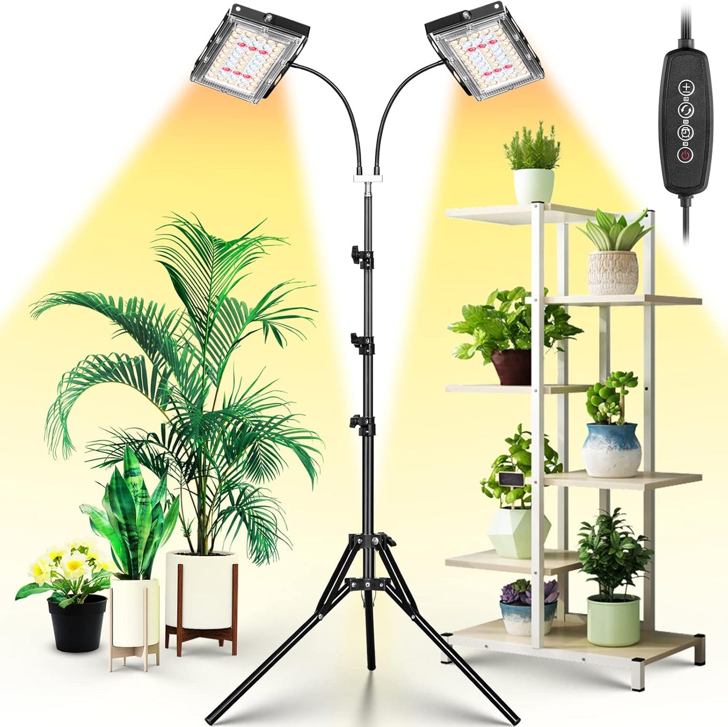 LBW Grow Light for Indoor Plants with Adjustable Tripod Stand
