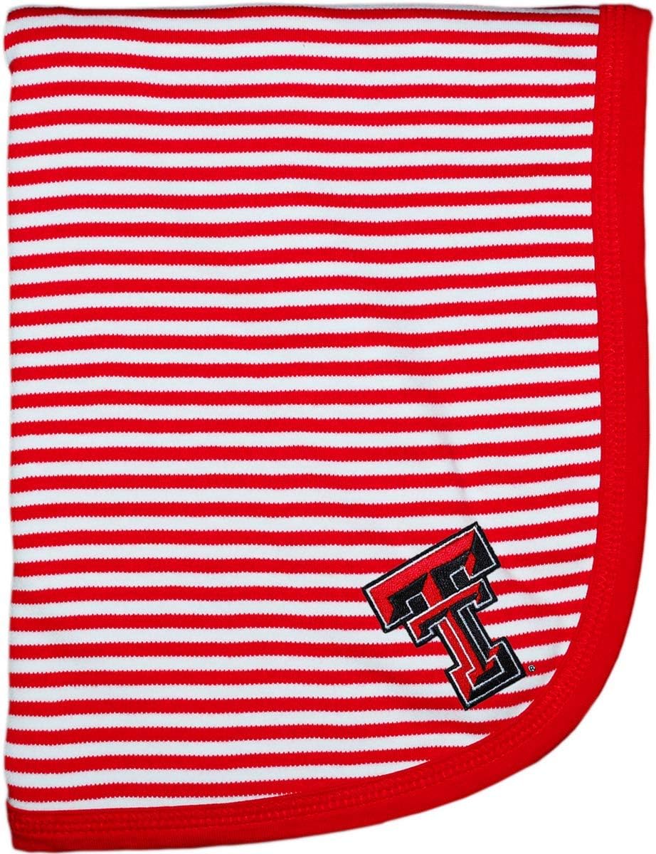 Texas Tech University Red Raiders Striped Baby Blanket for Toddlers