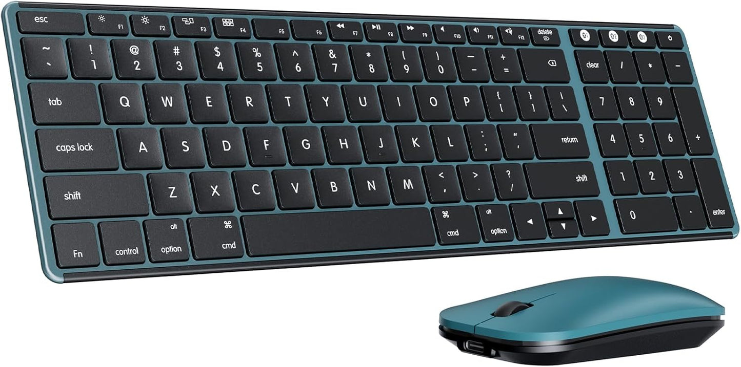 seenda Bluetooth Keyboard and Mouse for Mac - Slim Wireless Combo