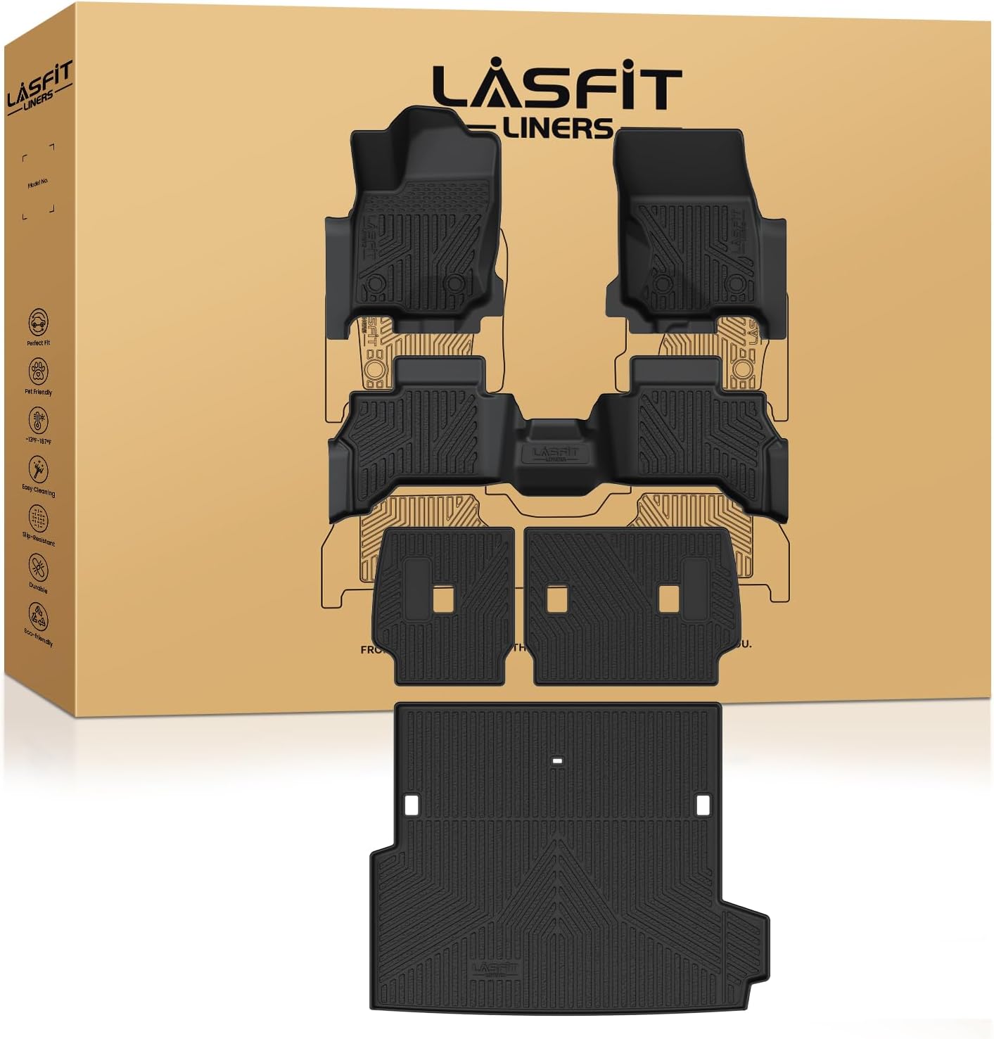 LASFIT Floor Mats for Toyota 4Runner 2025-2026 Hybrid Models