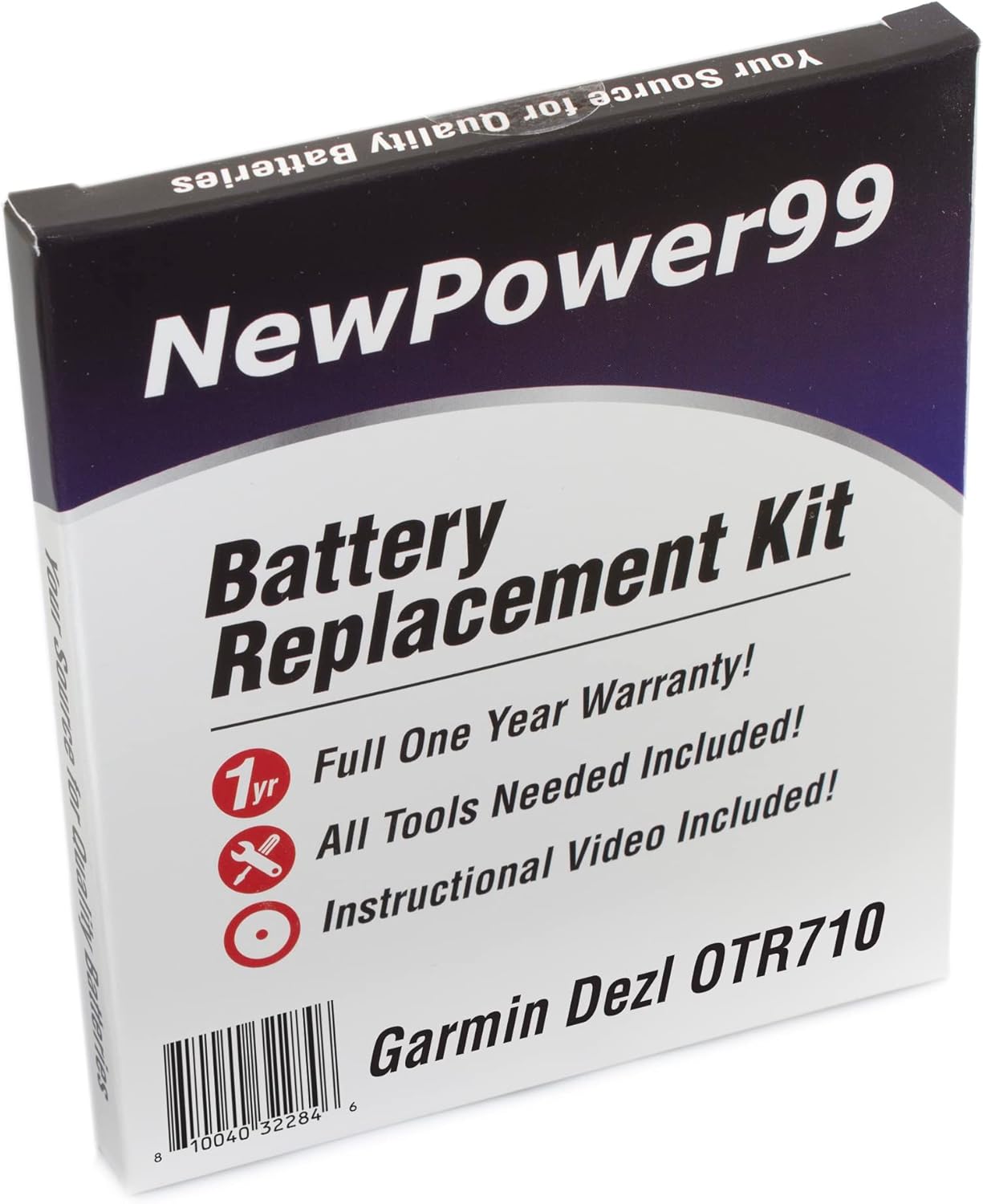 NP99sp Battery Replacement Kit for Garmin Dezl OTR710 GPS