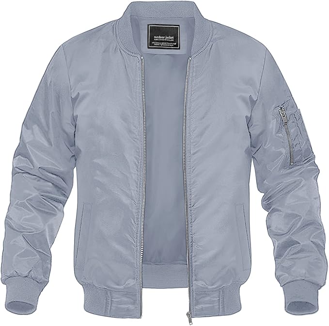 MAGNIVIT Men's Lightweight Bomber Jacket for Stylish Comfort