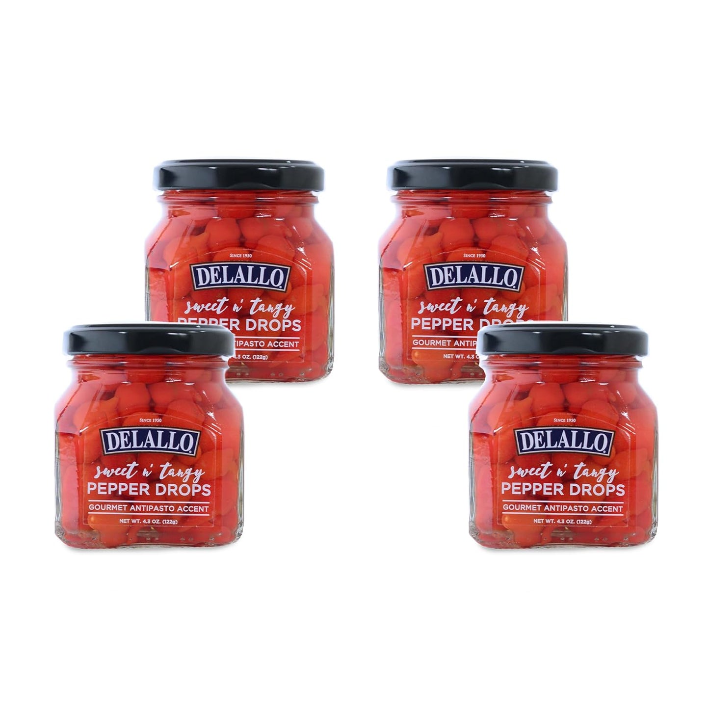 DeLallo Sweet & Tangy Pepper Drops for Gourmet Charcuterie