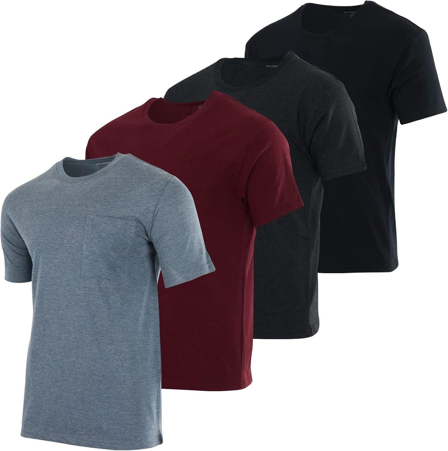 Real Essentials Men's Cotton Performance Short Sleeve T-Shirt