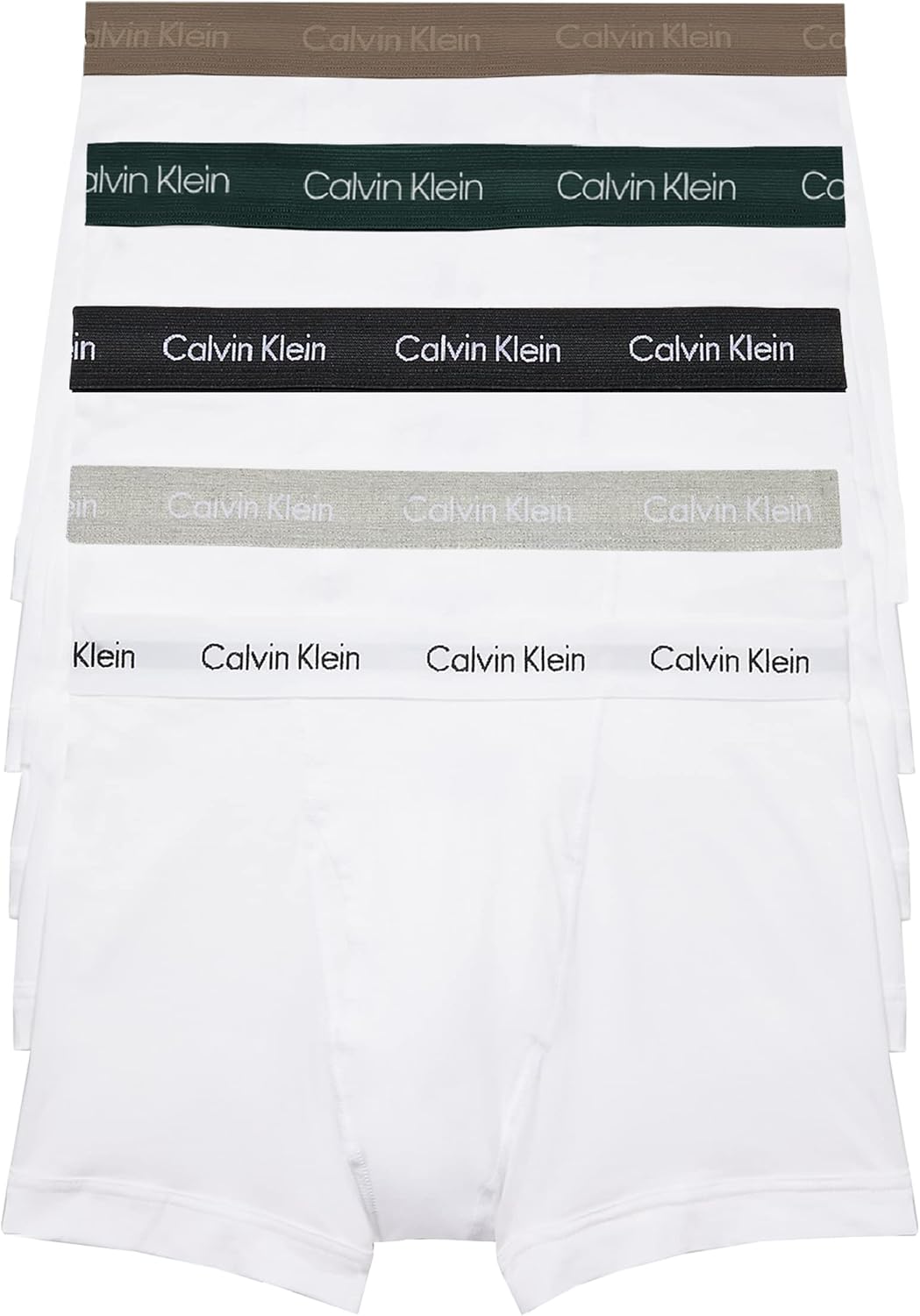 Calvin Klein Men's Cotton Classics 5-Pack Trunk for Comfort