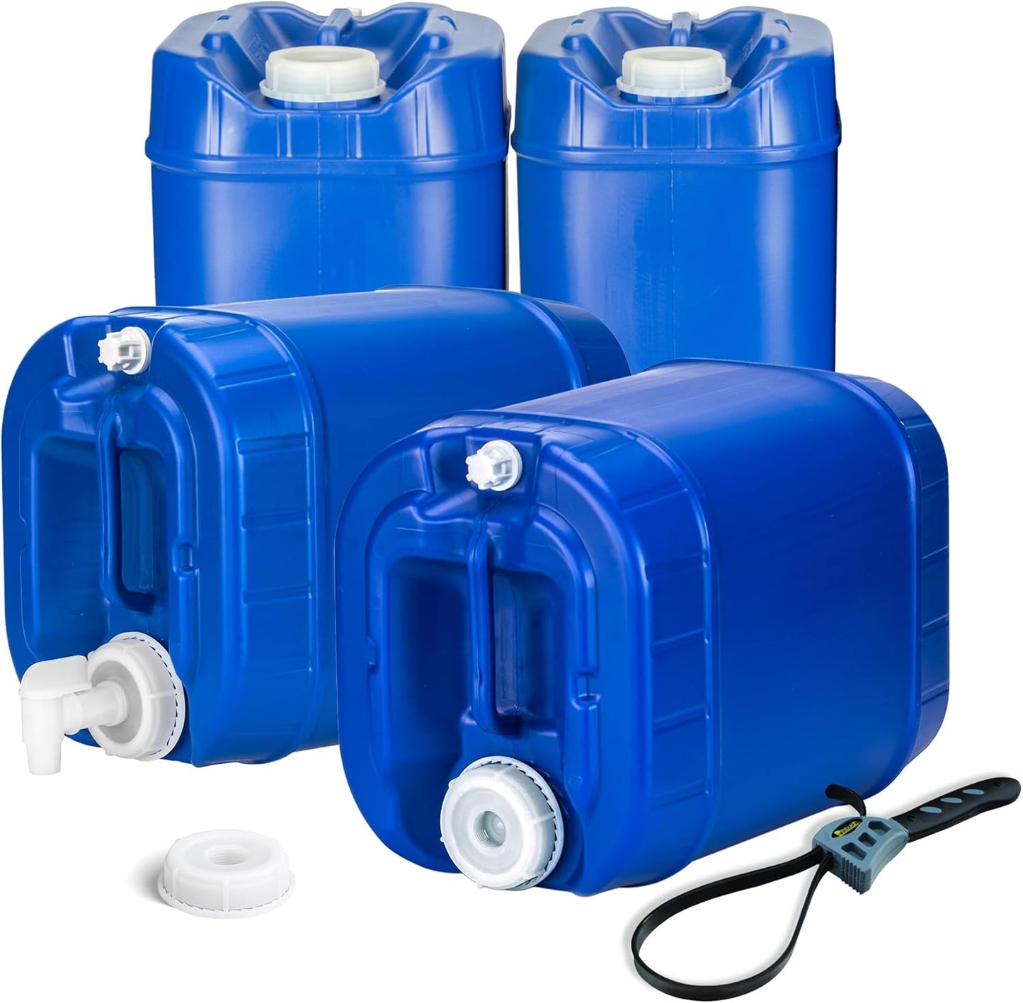 Emergency Water Storage Containers - 5 Gallon Tanks for Safety