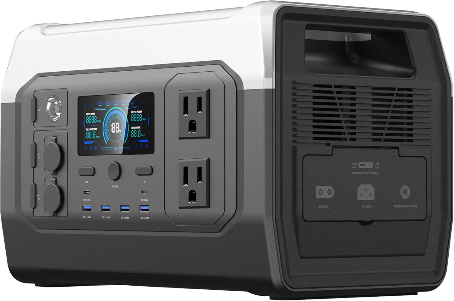 Ultra-Fast Charging Portable Power Station - Ideal for Outdoor Adventures!