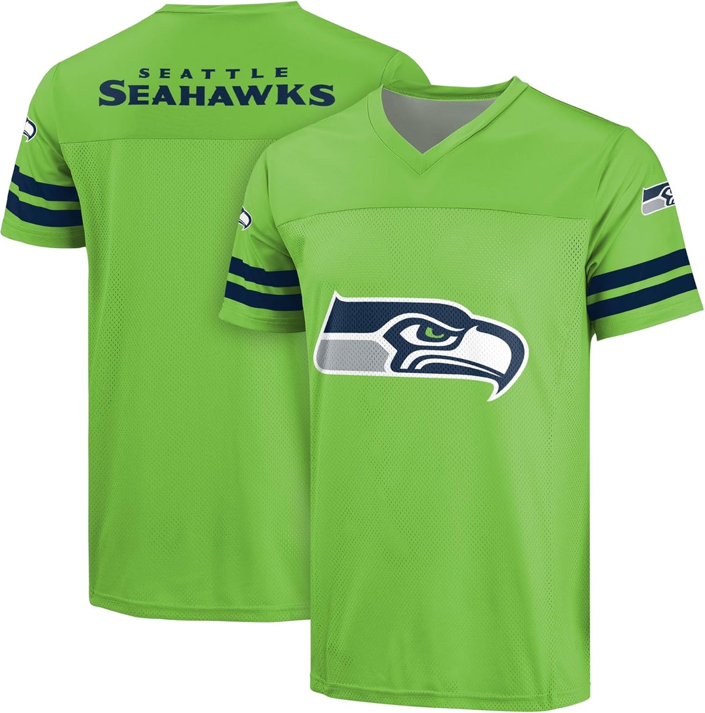 NFL Men's Officially Licensed Primary Logo Game Day V-Neck Top