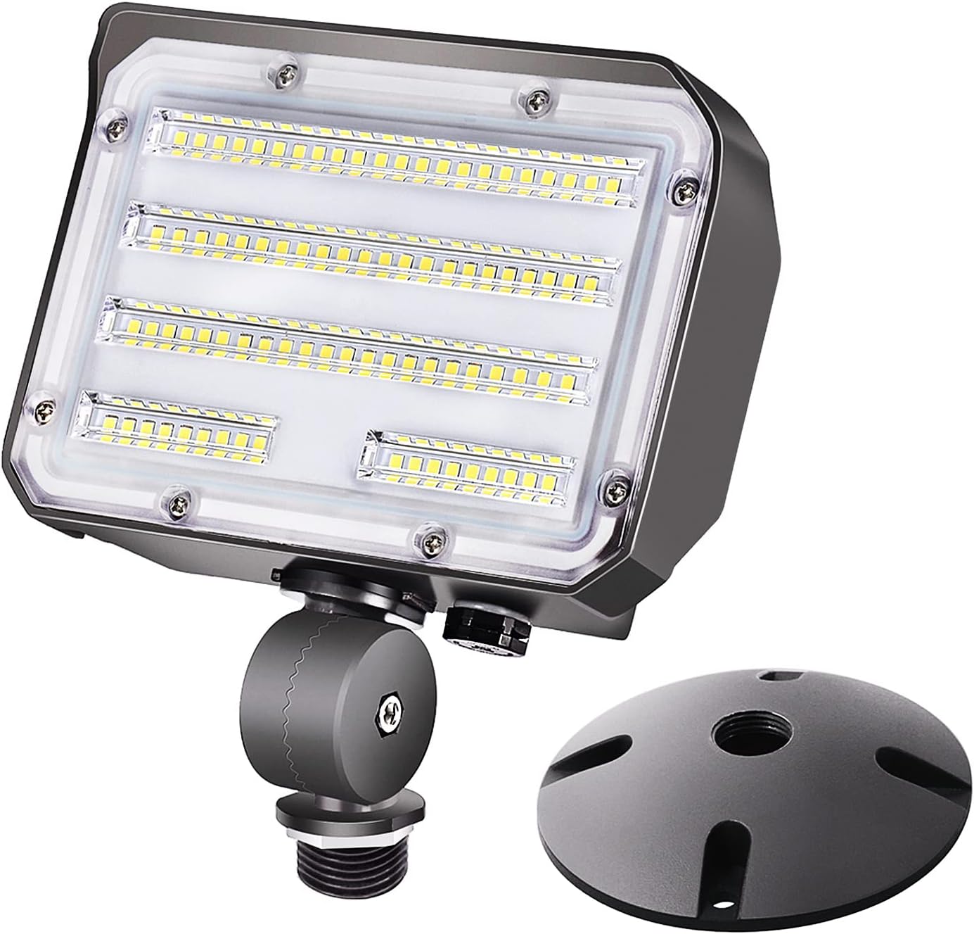 60W LED Flood Light with Knuckle for Outdoor Security Use