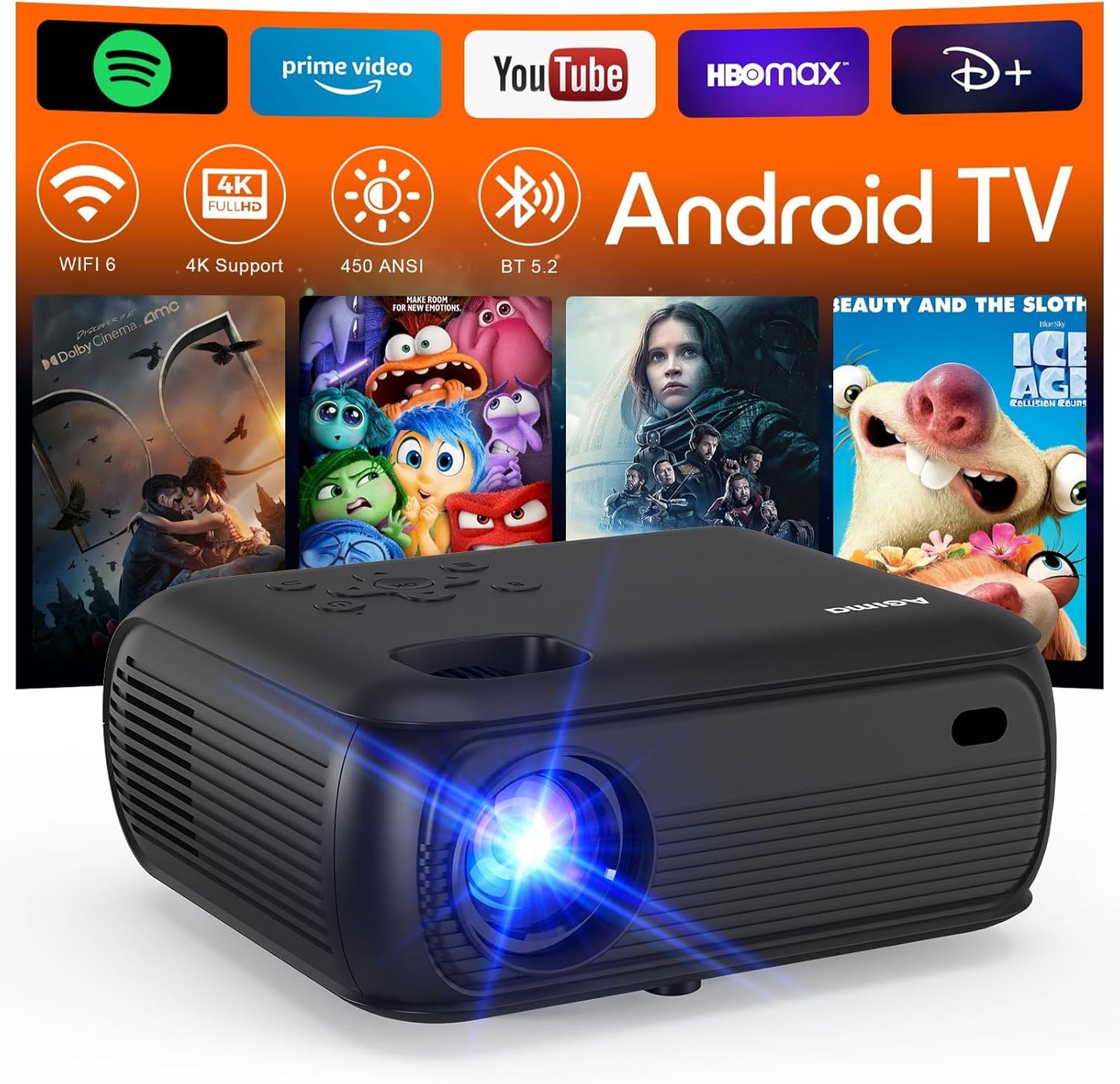 AGIMA 4K Projector: Native 1080p Resolution