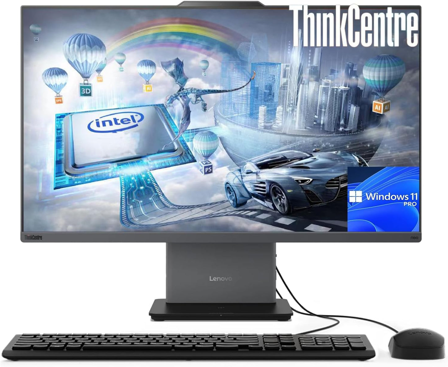 Lenovo ThinkCentre 27in FHD Touchscreen All-in-One Desktop Computer