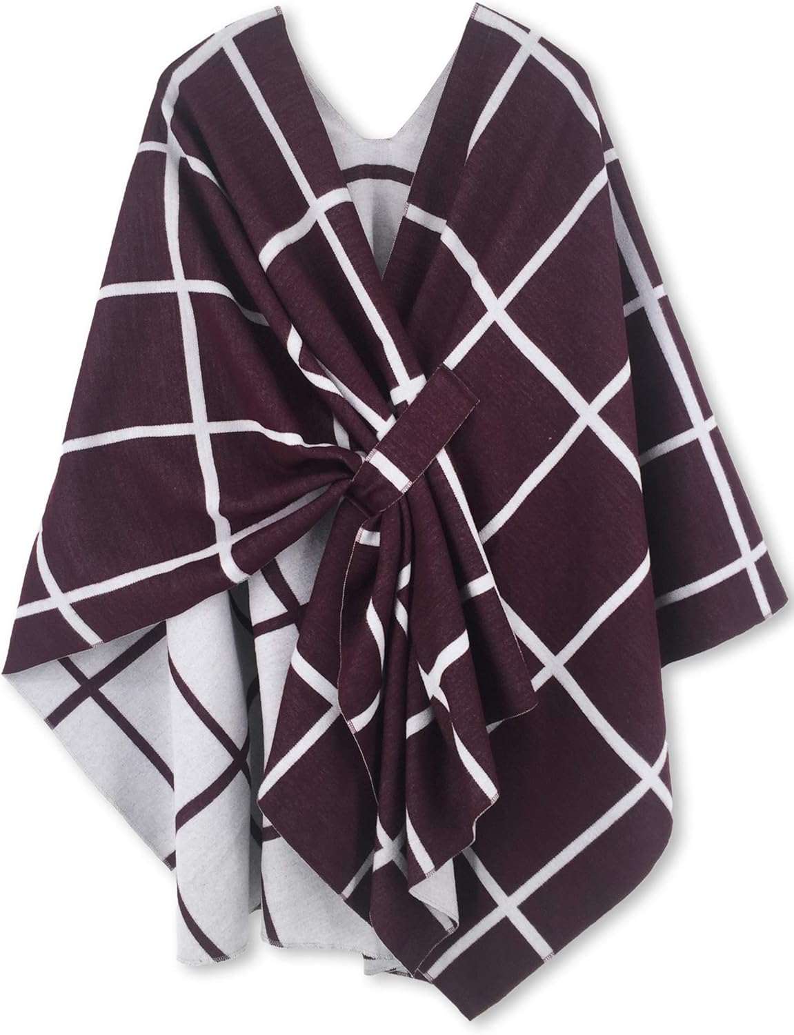 Moss Rose Women's Shawl Wrap Poncho for Fall and Winter Style