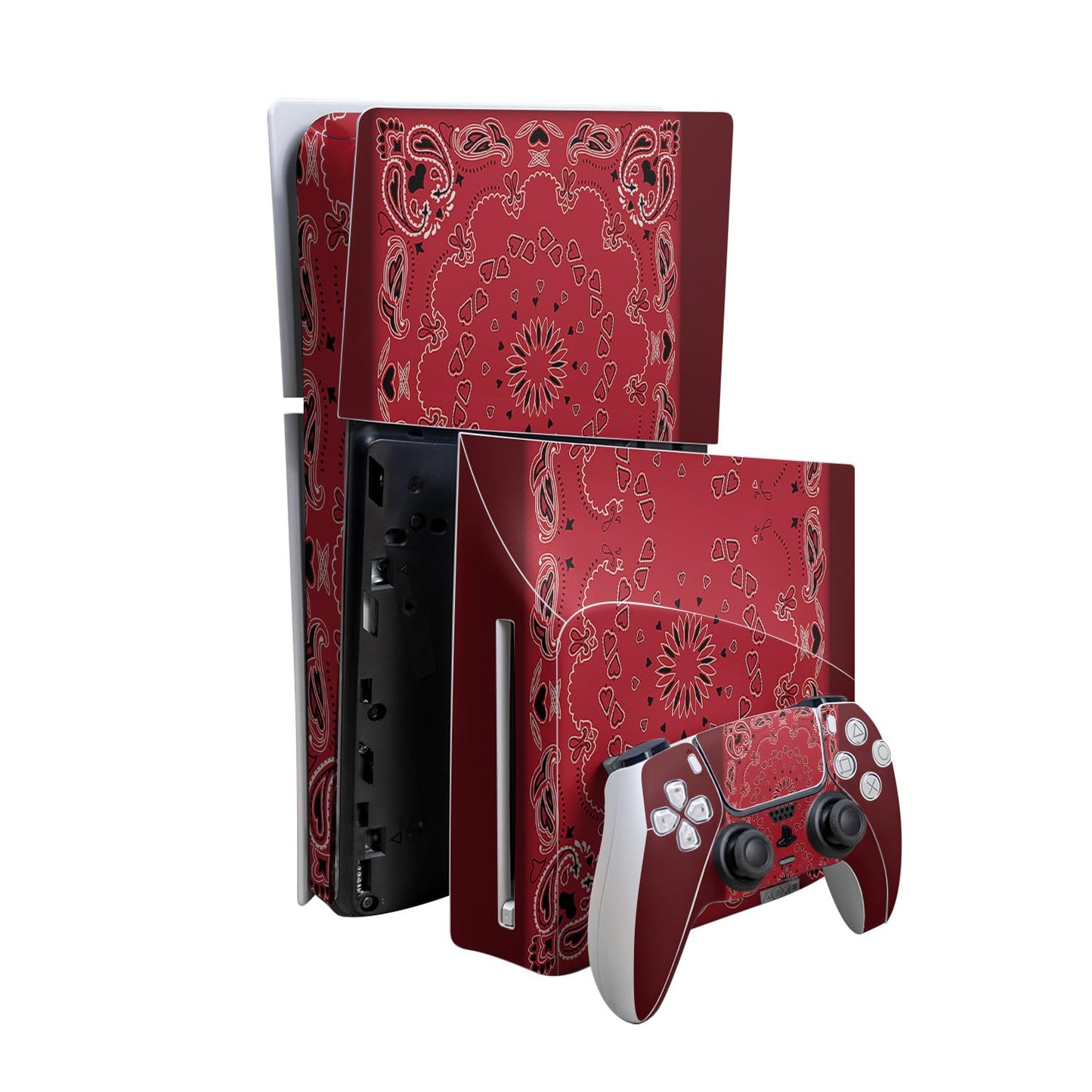 PS5 Slim Bandana Decal - Easy Apply 3M Wrap